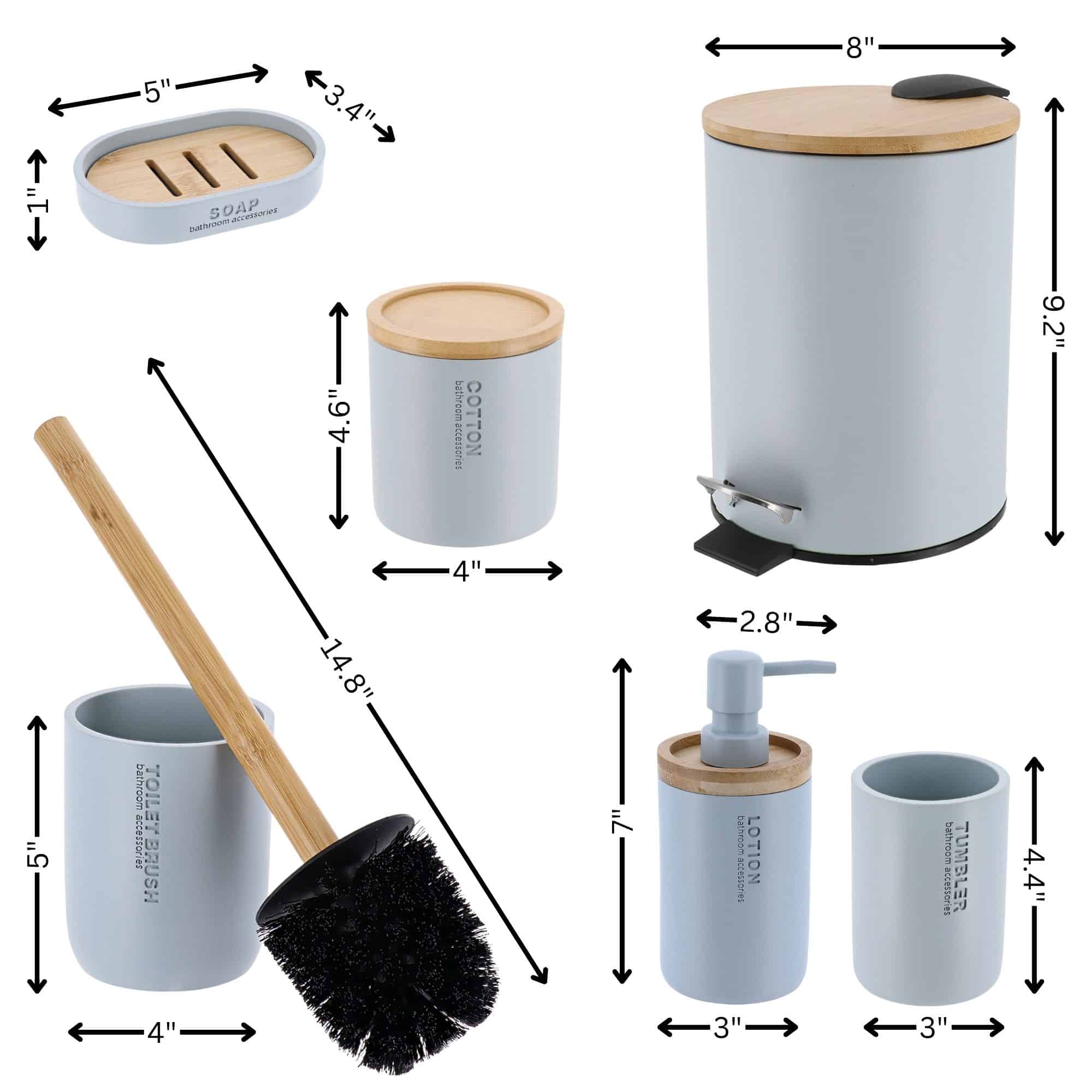 evideco-set-salle-de-bain-6-pi-ces-bleu-clair-bambou image 5