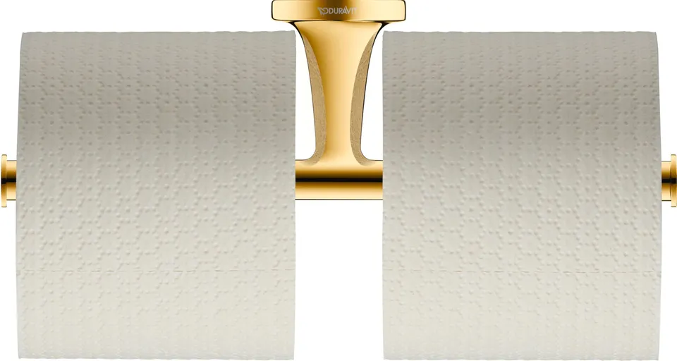duravit-starck-t-0099383400-porte-rouleau-double-or-bross image 1
