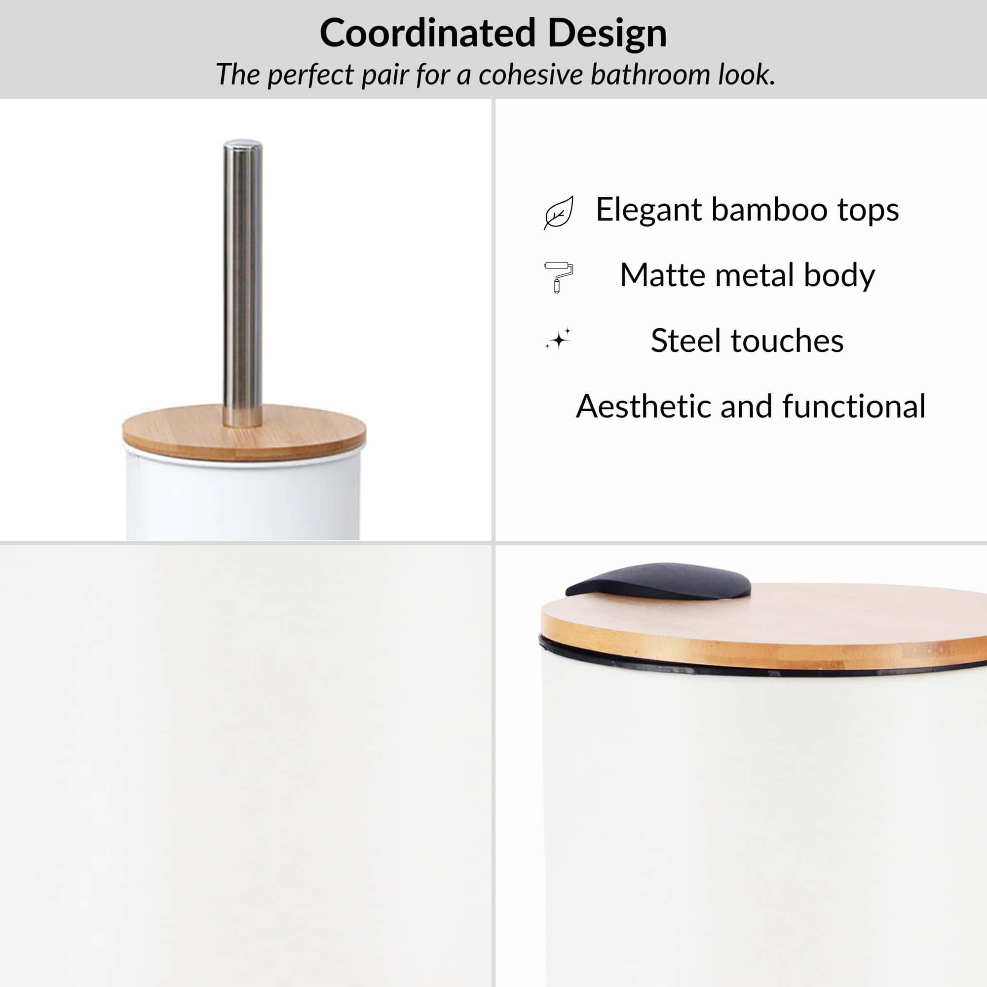 evideco-toilet-seats-set-salle-de-bain-blanc-bambou-poubelle-brosse image 4