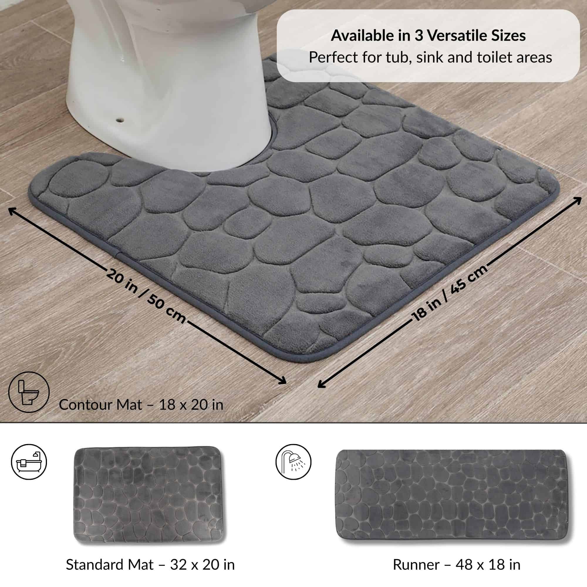 evideco-tapis-contour-wc-m-moire-gris-fonc-galets-46x51-cm image 5