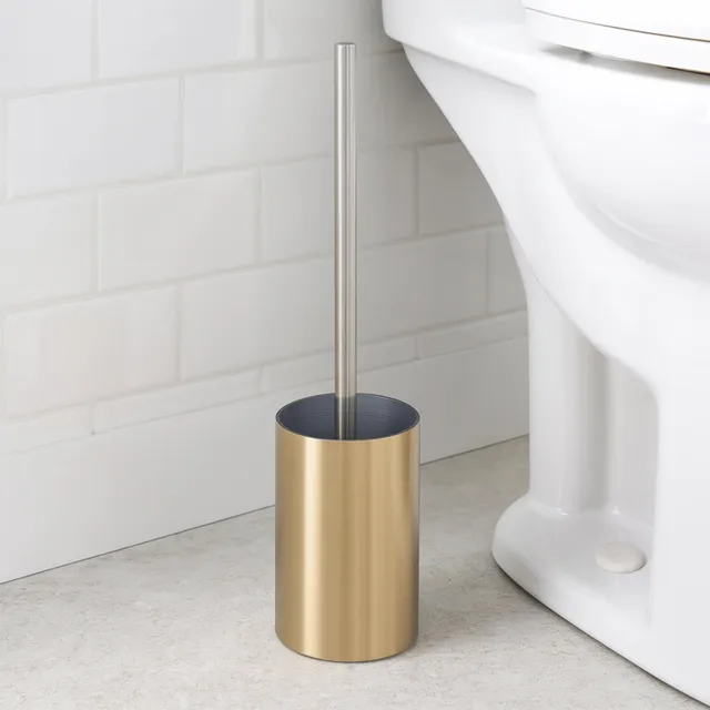 evideco-toilet-seats-brosse-wc-dor-e-golden-effet-bross image 1