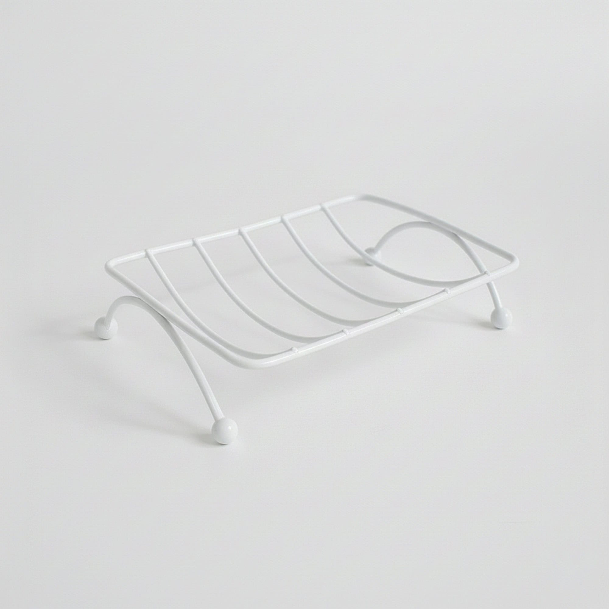 evideco-porte-savon-m-tal-blanc-grille-auto-drainant image 7