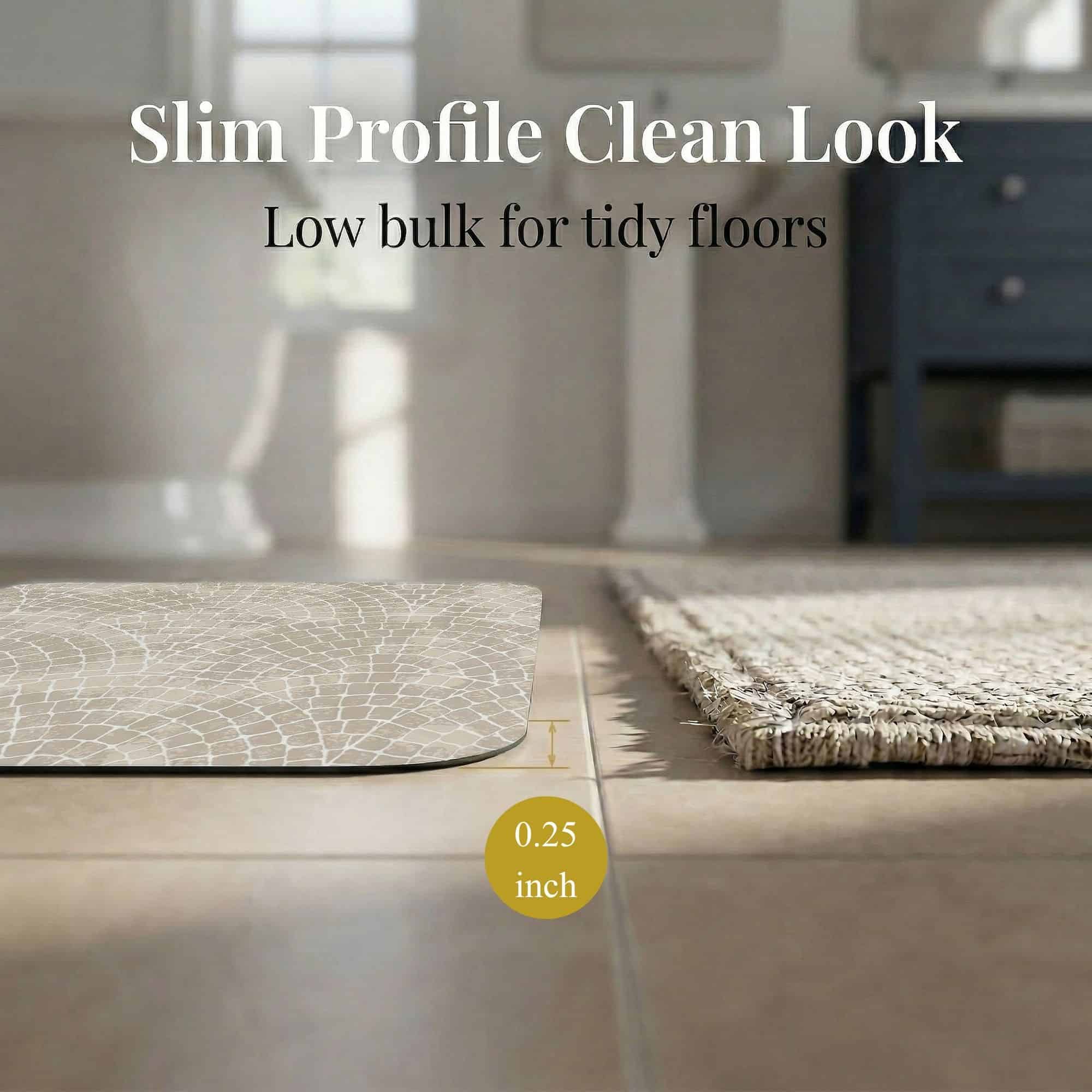 evideco-mosaic-stone-tapis-de-bain-24x18-beige image 6