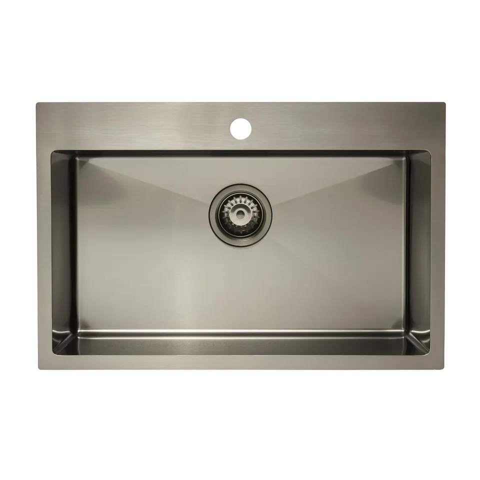 swiss-aqua-timeless-vier-cuisine-inox-1-bac-68x45-gun-metal-bross image 1