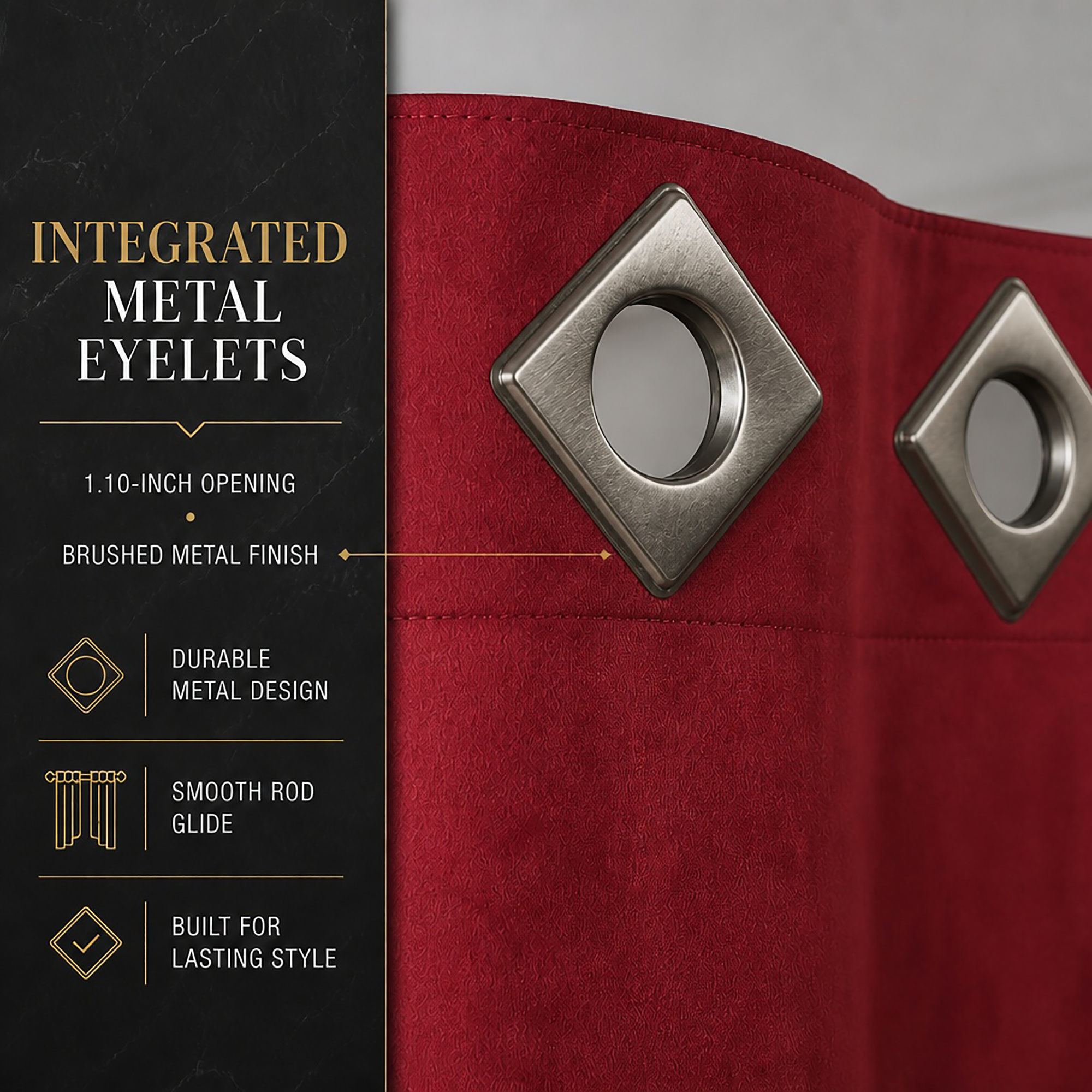 evideco-home-accessories-lot-2-rideaux-su-dine-rouge-rubis-95x55 image 4
