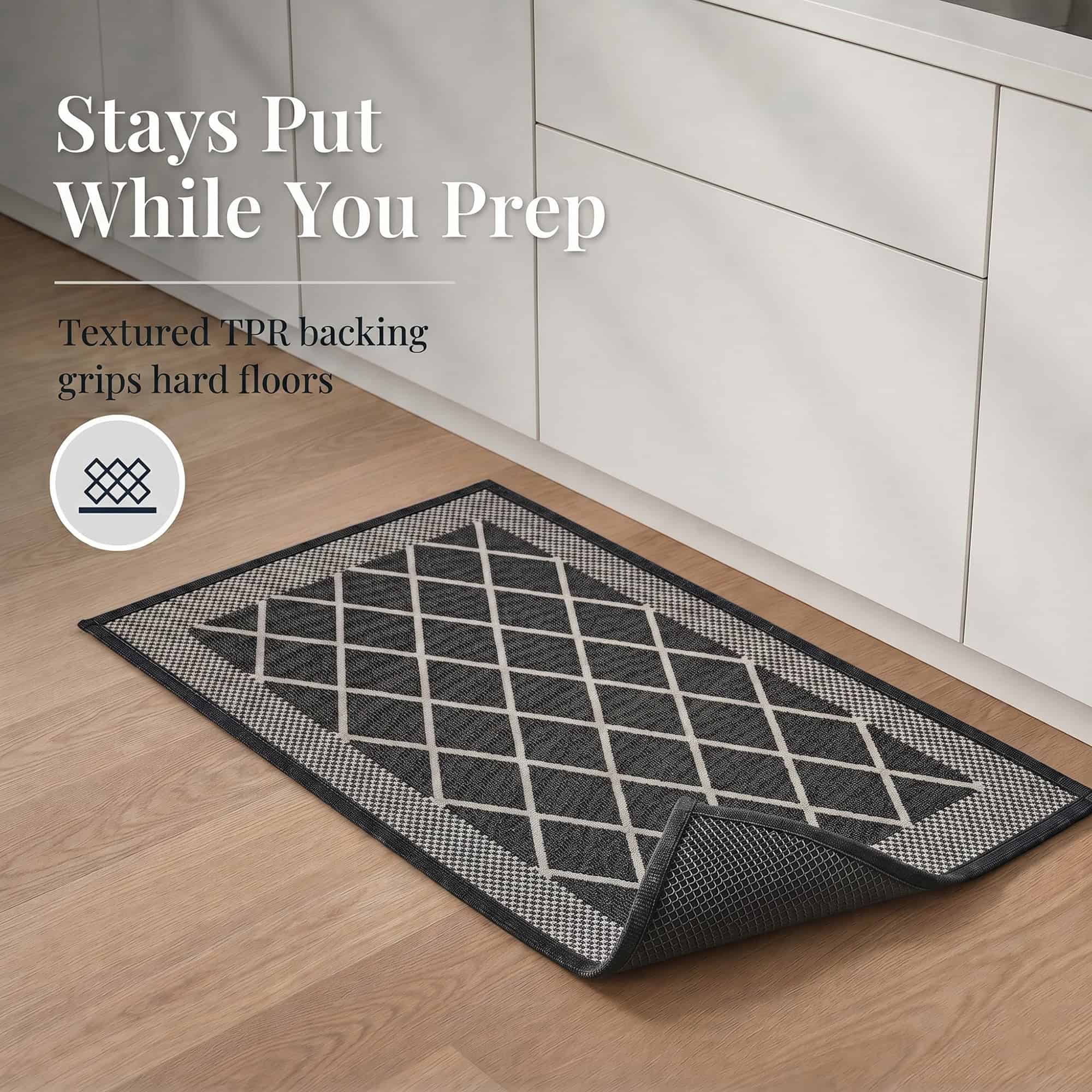 evideco-diamond-gray-20x32-tapis-cuisine-gris-losange image 3