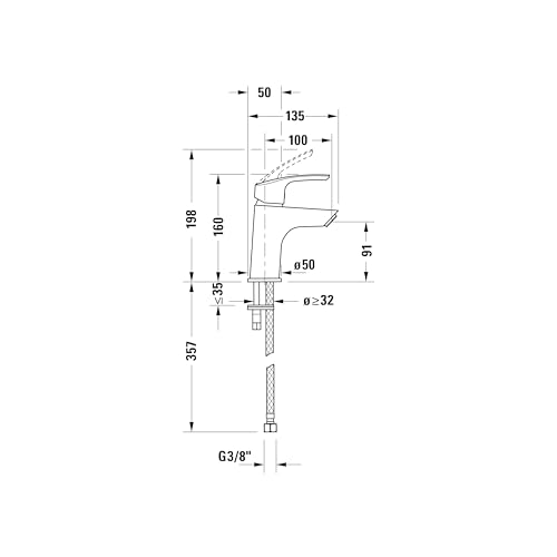 duravit-duravelez-mitigeur-lavabo-s-chrome-freshstart-sans-bonde image 8