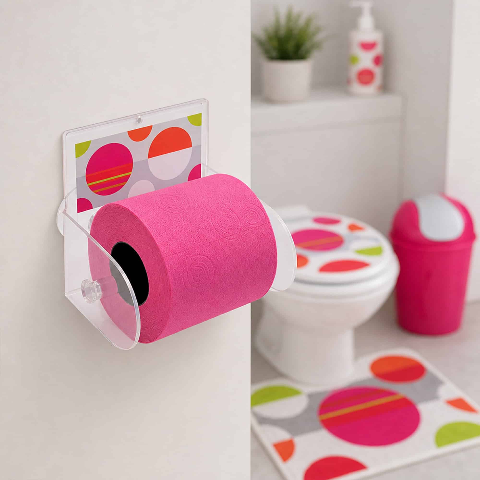 evideco-eclats-porte-papier-toilette-ventouse-multicolore image 2