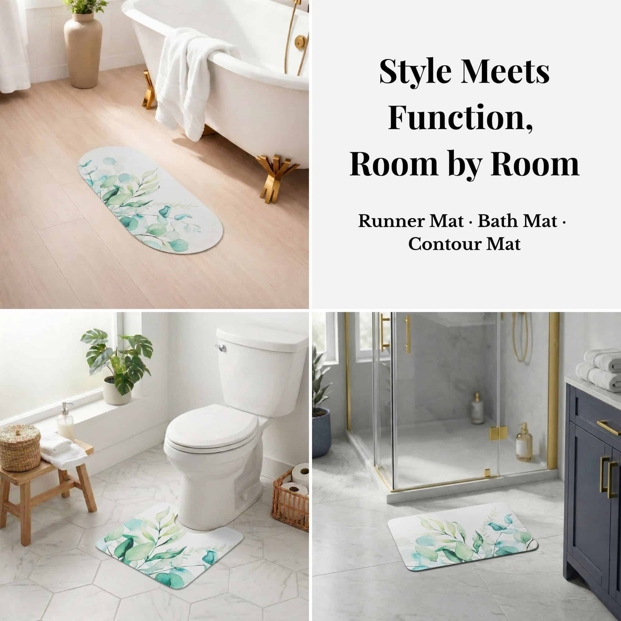 evideco-eucalyptus-mist-lot-3-tapis-de-bain-antid-rapant image 2