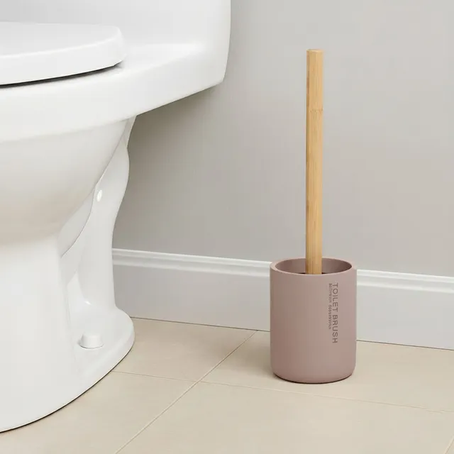 evideco-brosse-wc-cappuccino-bambou-avec-support image 1