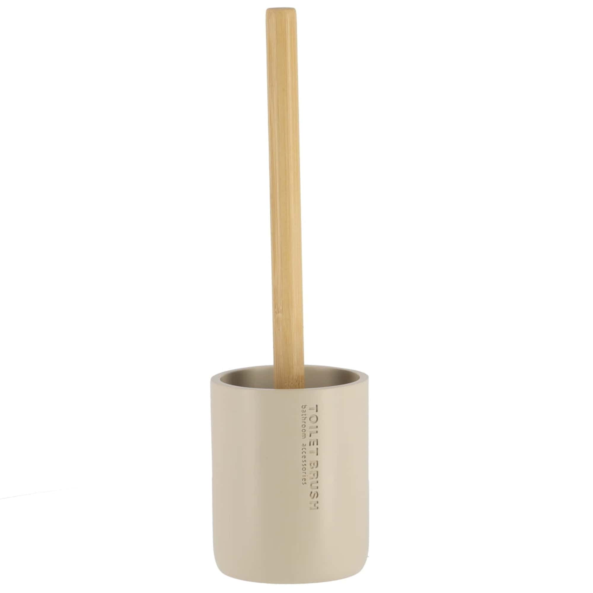 evideco-brosse-wc-beige-mate-bambou-avec-support image 6