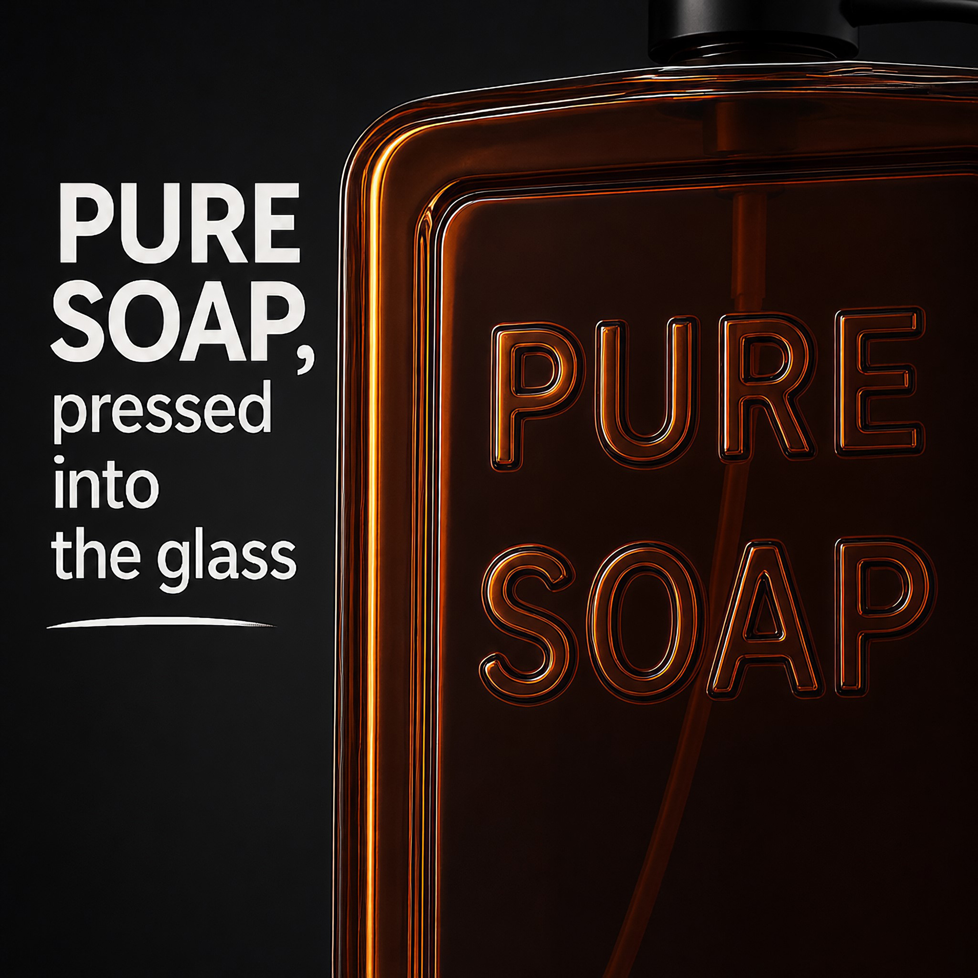 evideco-bathroom-accessories-distributeur-savon-verre-ambr-18oz-pure-soap image 8