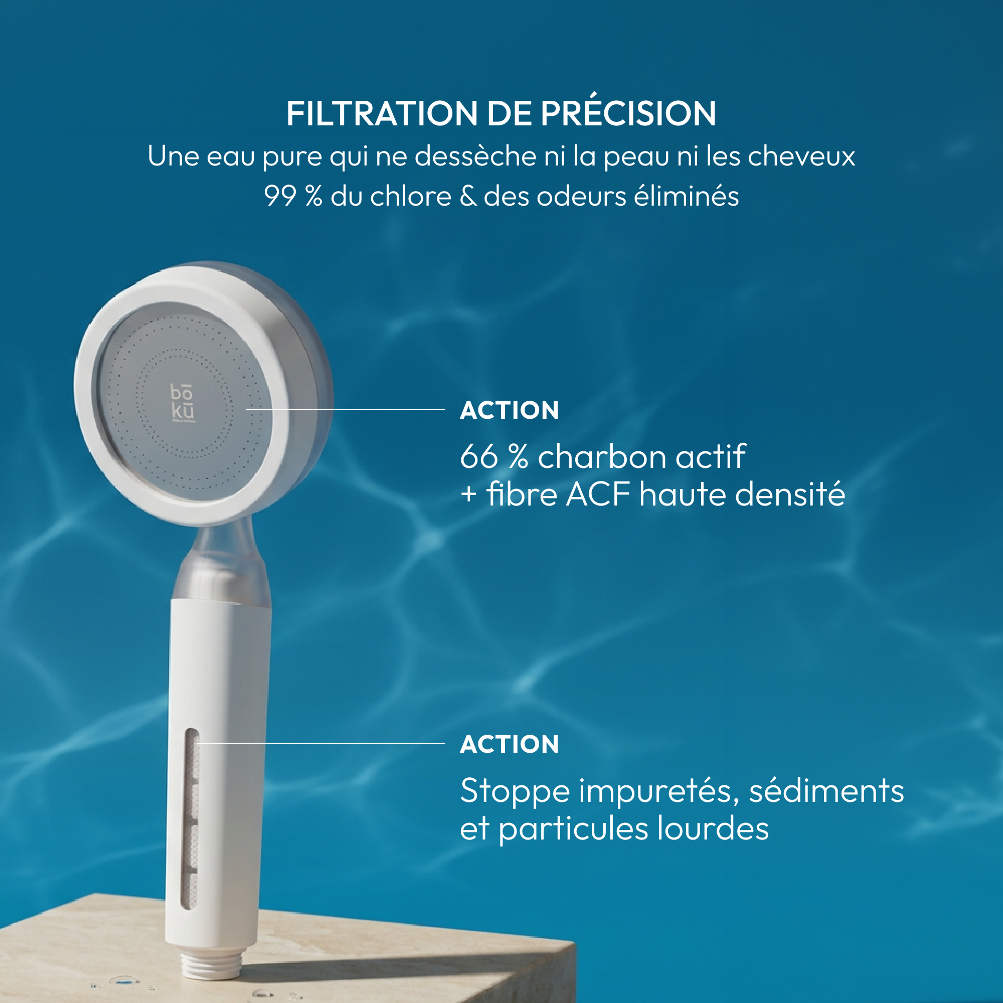 boku-mizu-pommeau-de-douche-filtrant-3-filtres-charbon-actif image 2