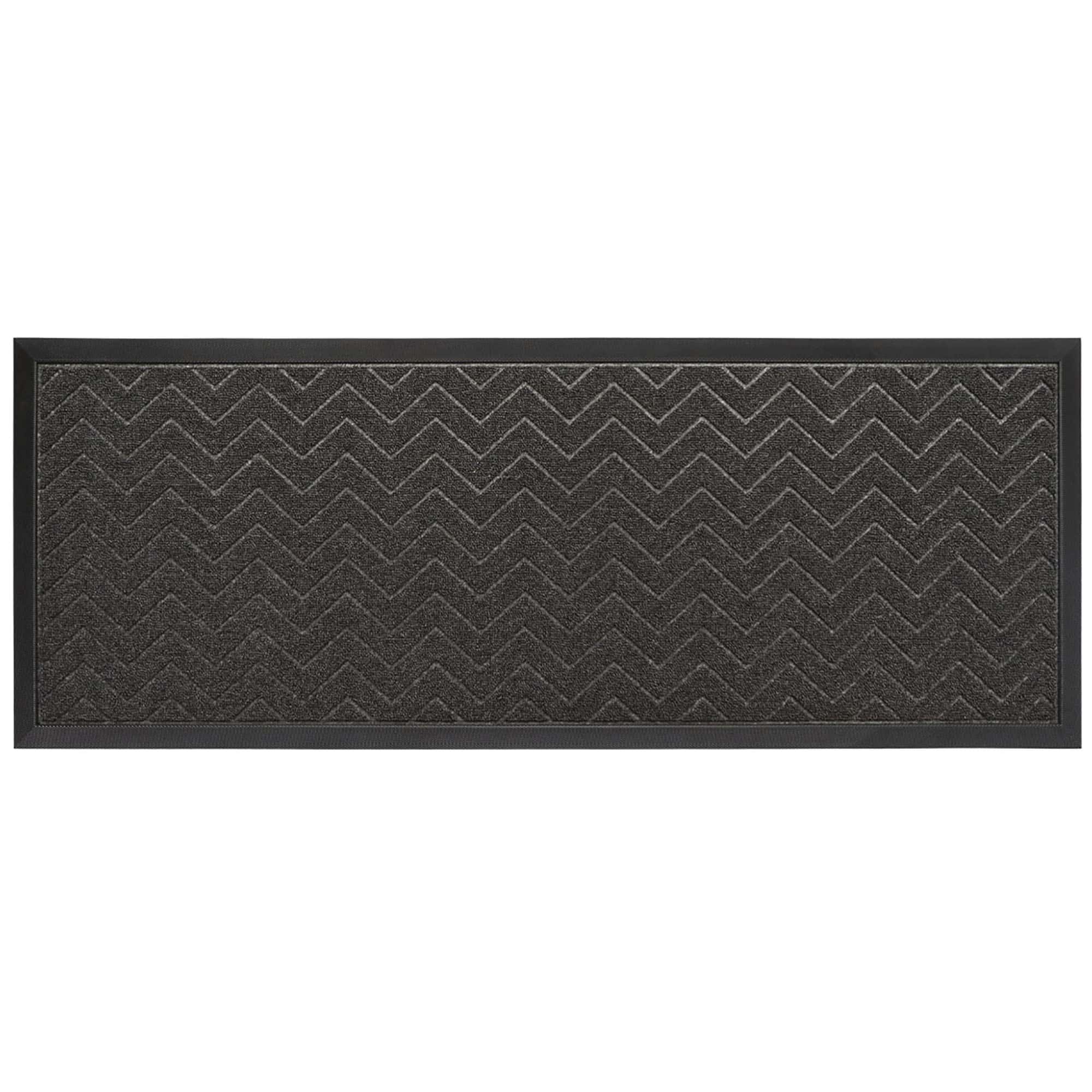 evideco-home-accessories-tapis-entr-e-gris-fonc-chevron-45x120 image 8