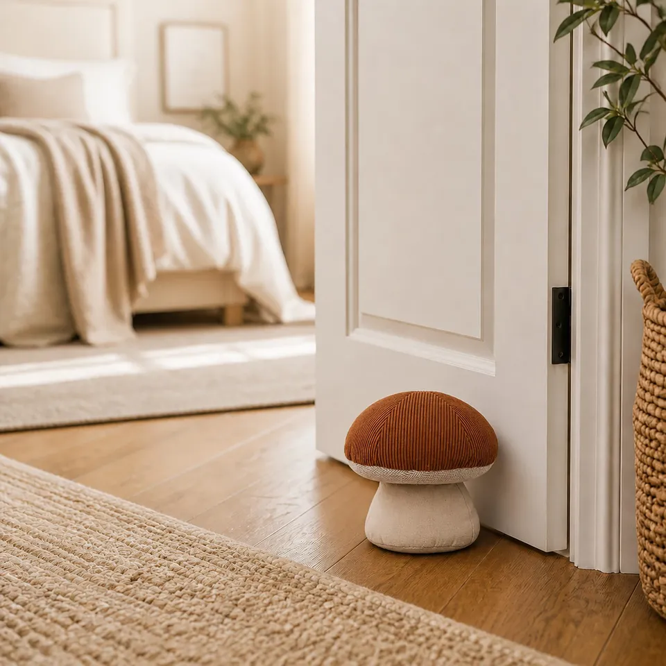 evideco-home-accessories-cale-porte-champignon-rouille-velours image 1