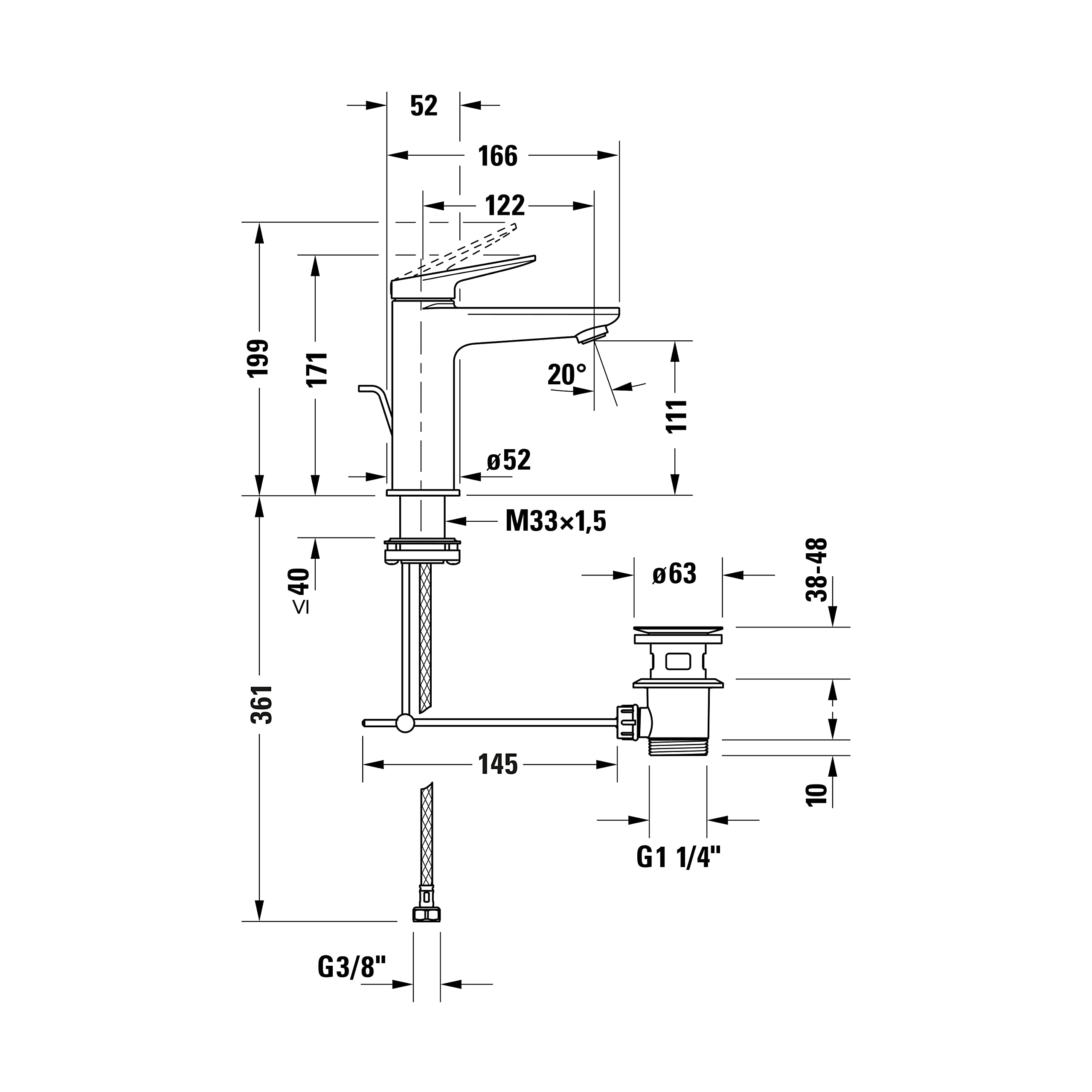 duravit-wave-mitigeur-lavabo-chrom-freshstart-avec-bonde image 4