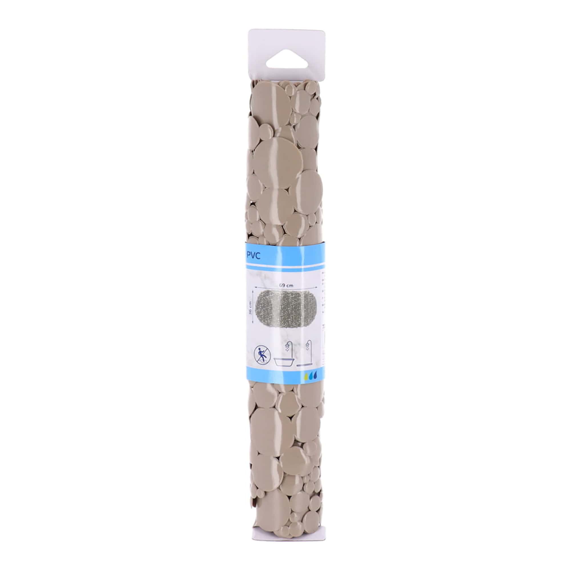 evideco-bubbles-tapis-de-baignoire-ovale-taupe-antid-rapant image 6