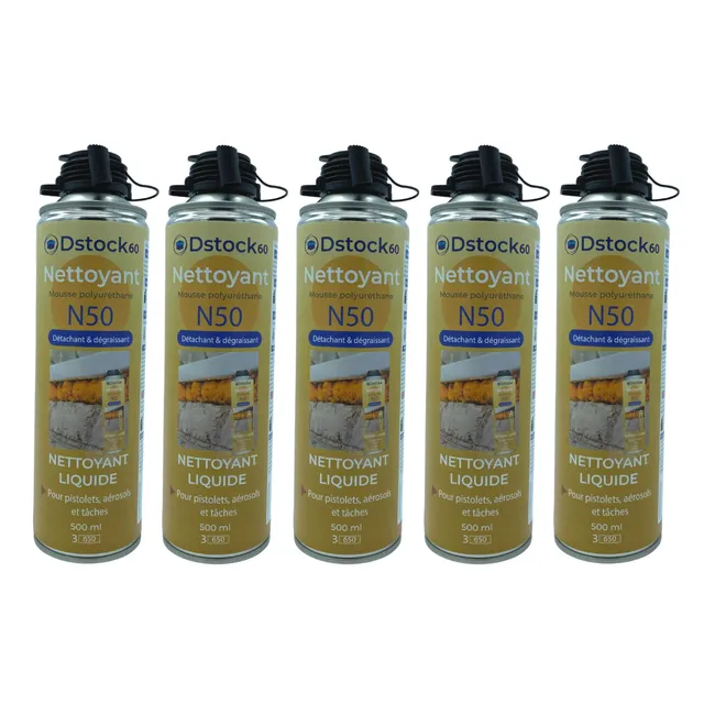 dstock60-nettoyant-mousse-expansive-lot-5-x-500-ml-pistolet image 1