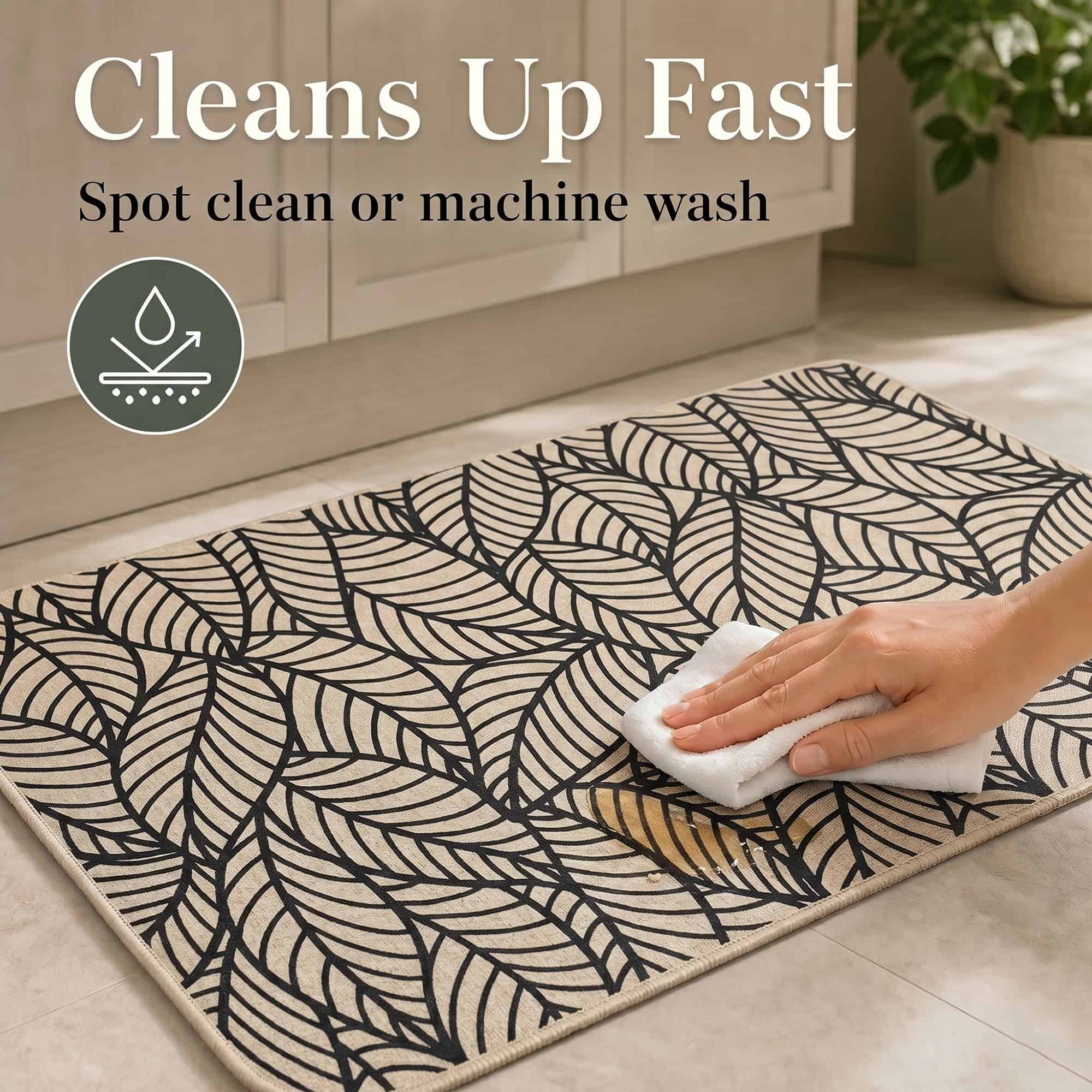 evideco-home-accessories-tapis-cuisine-feuilles-jungle-beige-81x51-cm image 7