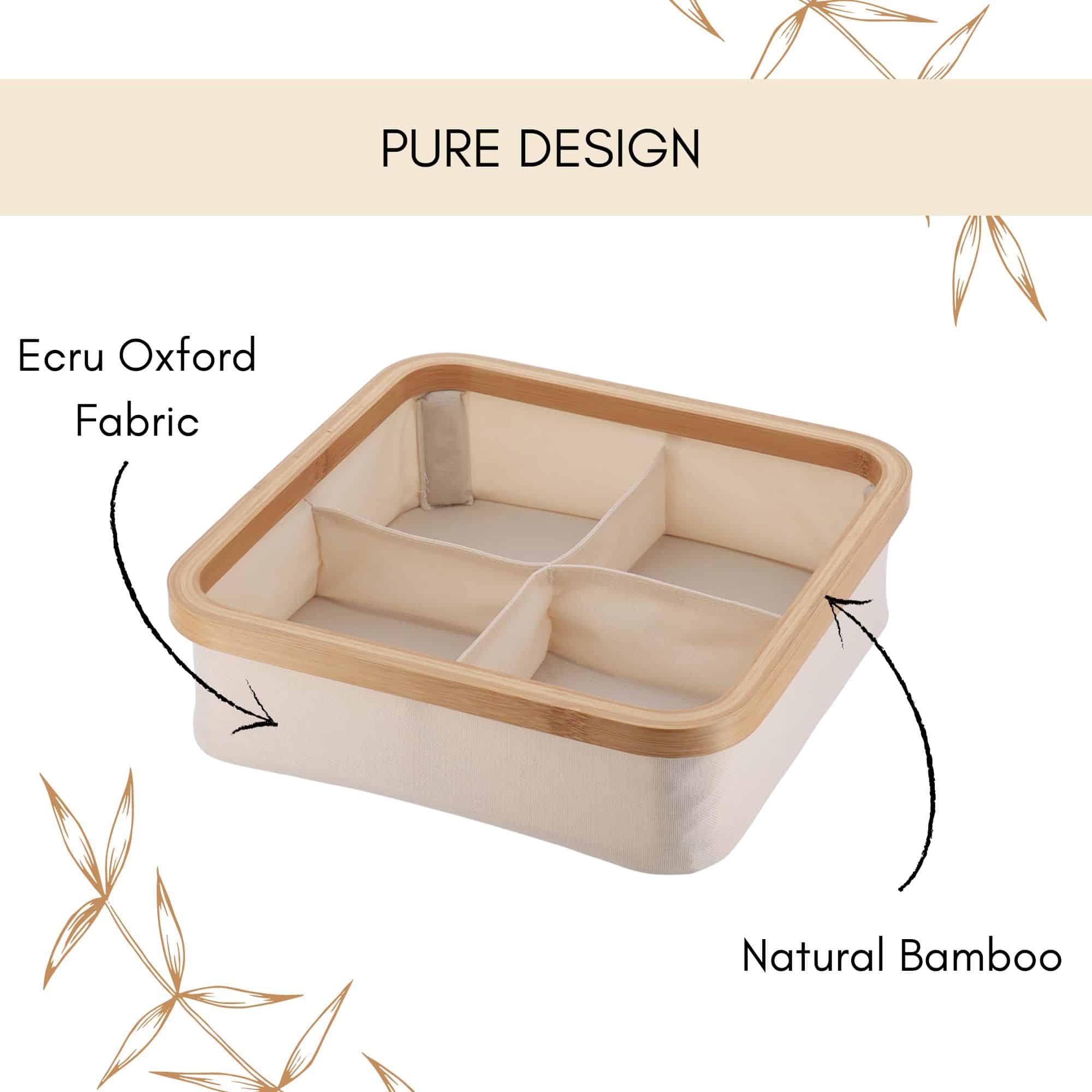 evideco-panier-rangement-cru-bambou-pliable-4-cases image 4