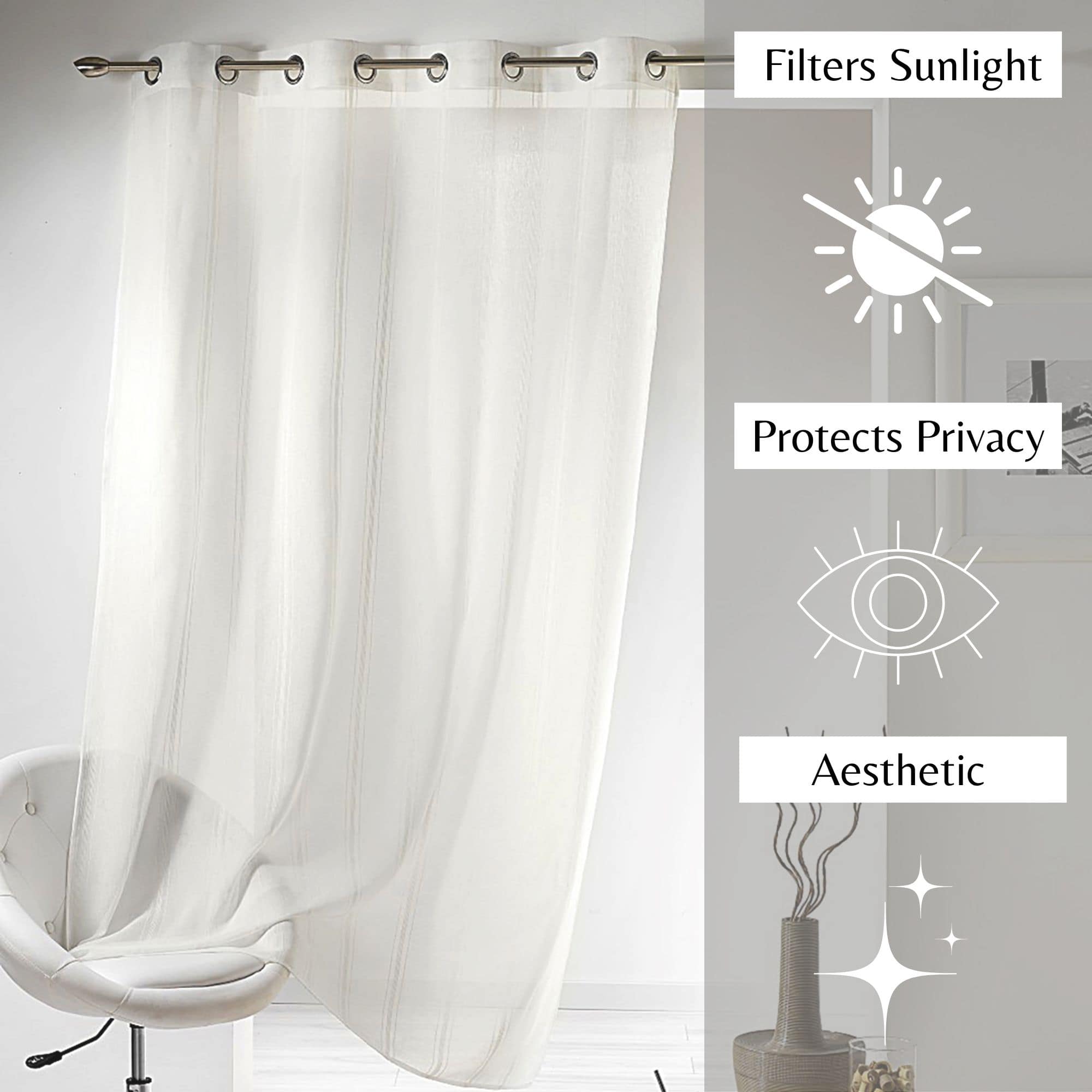 evideco-home-accessories-rideau-voilage-blanc-ray-95x55-l-ger image 2
