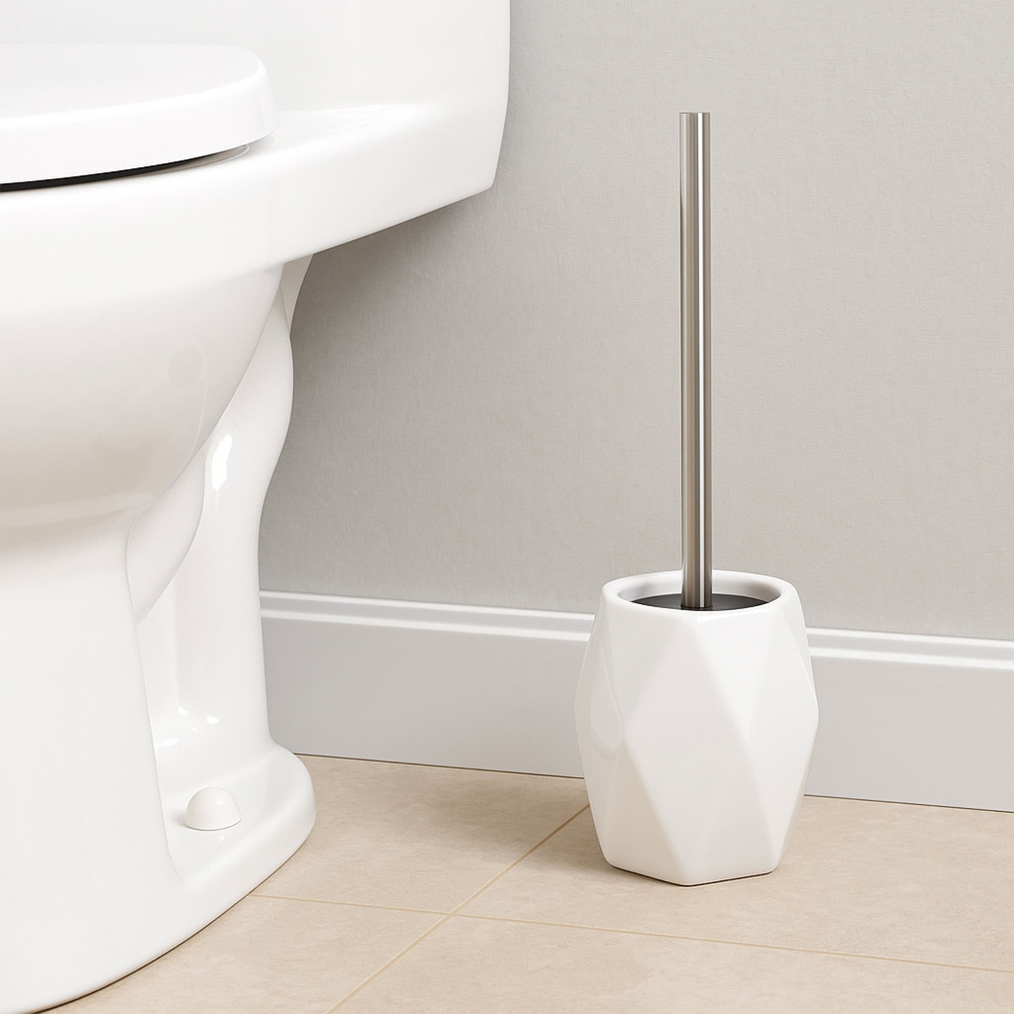 evideco-diamond-stoneware-brosse-wc-blanche-diamant image 1