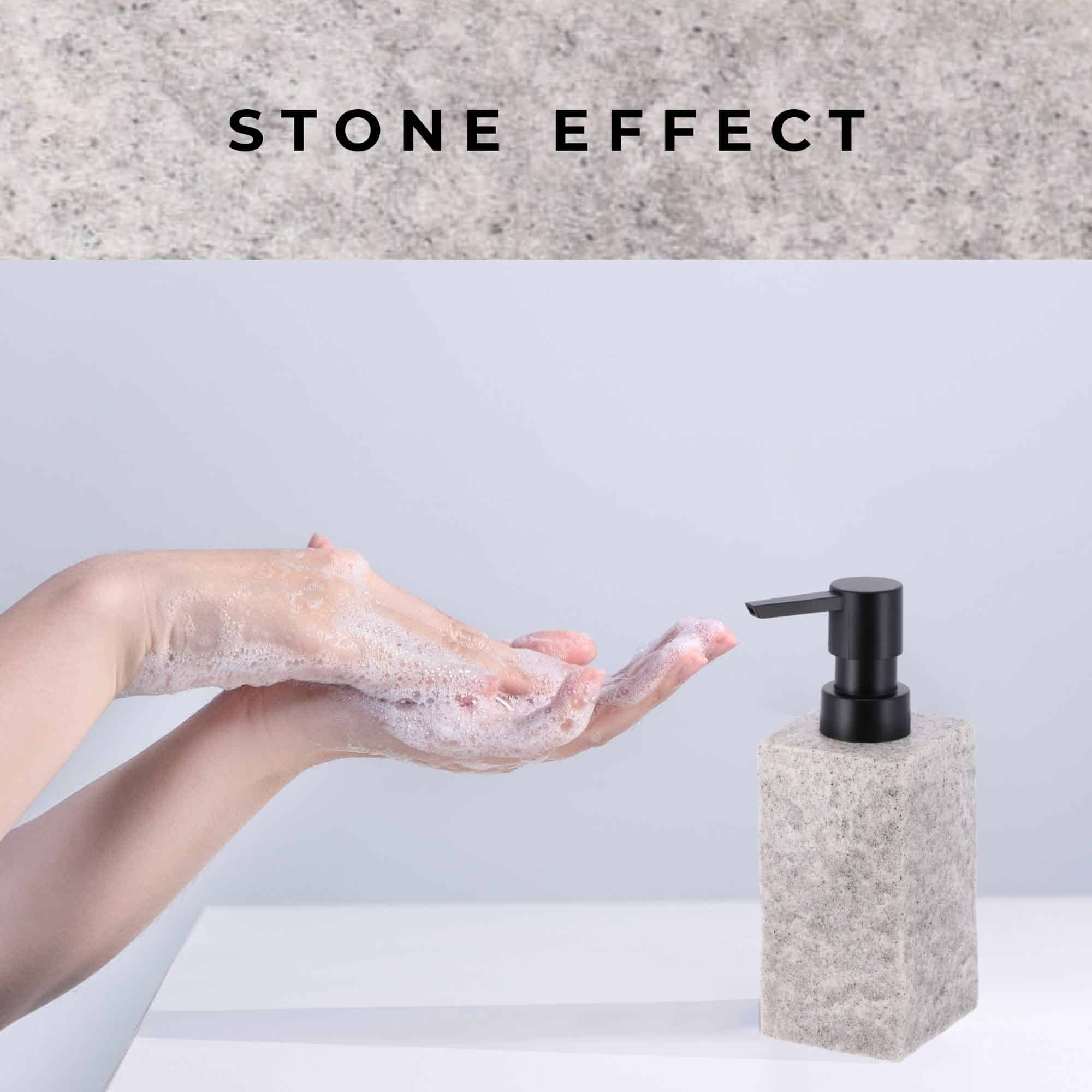 evideco-stone-distributeur-savon-gris-effet-pierre-9-oz image 5