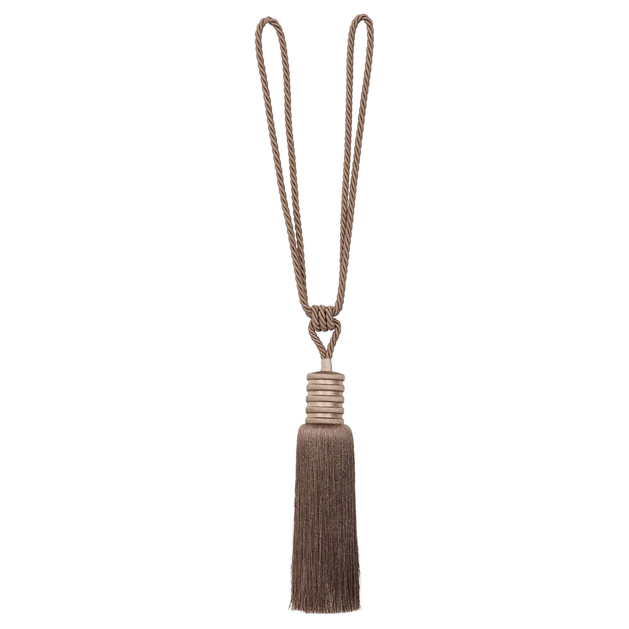 evideco-embrasse-rideau-marron-moka-pompon-84-cm image 1