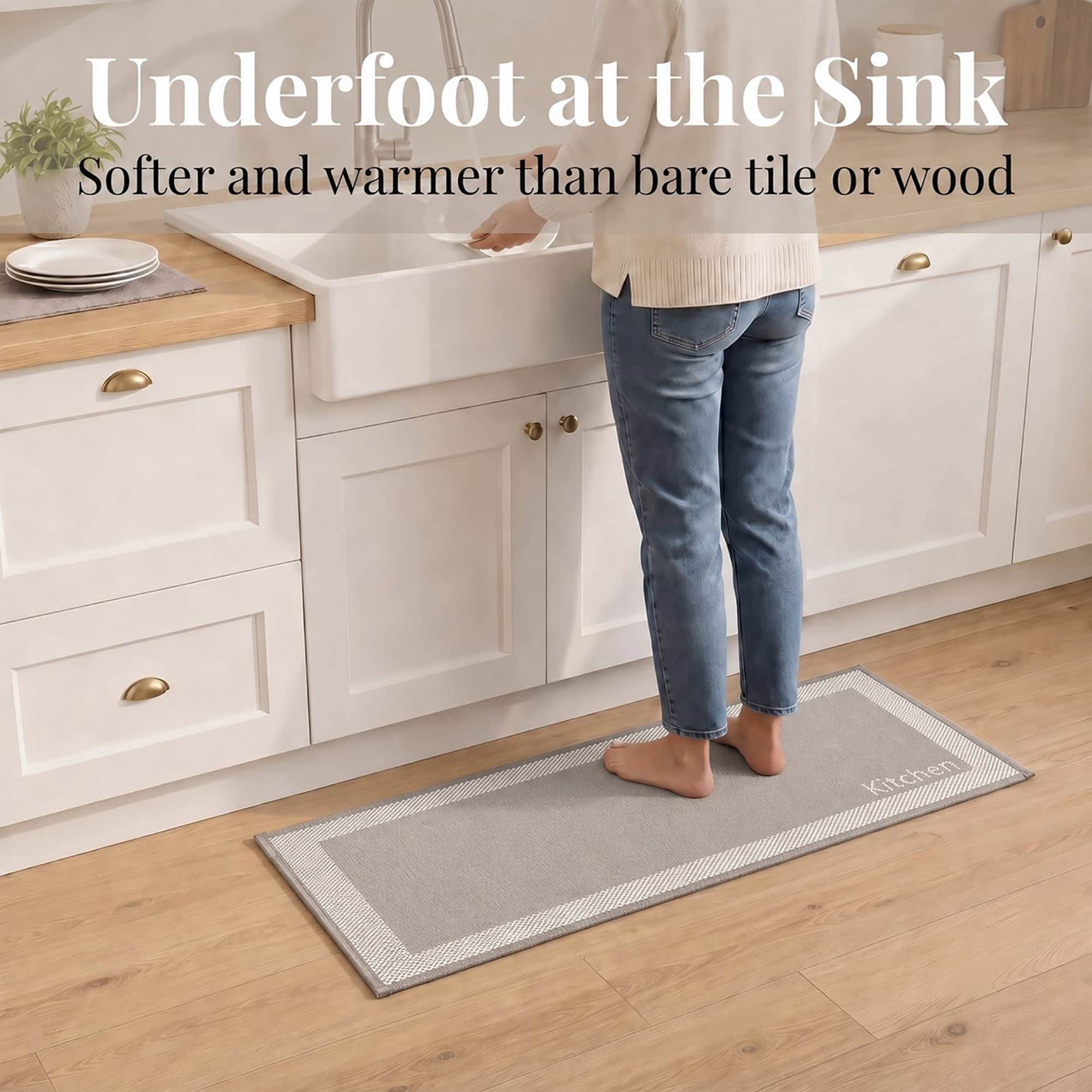 evideco-tapis-cuisine-runner-beige-bicolore-51x122-cm image 2