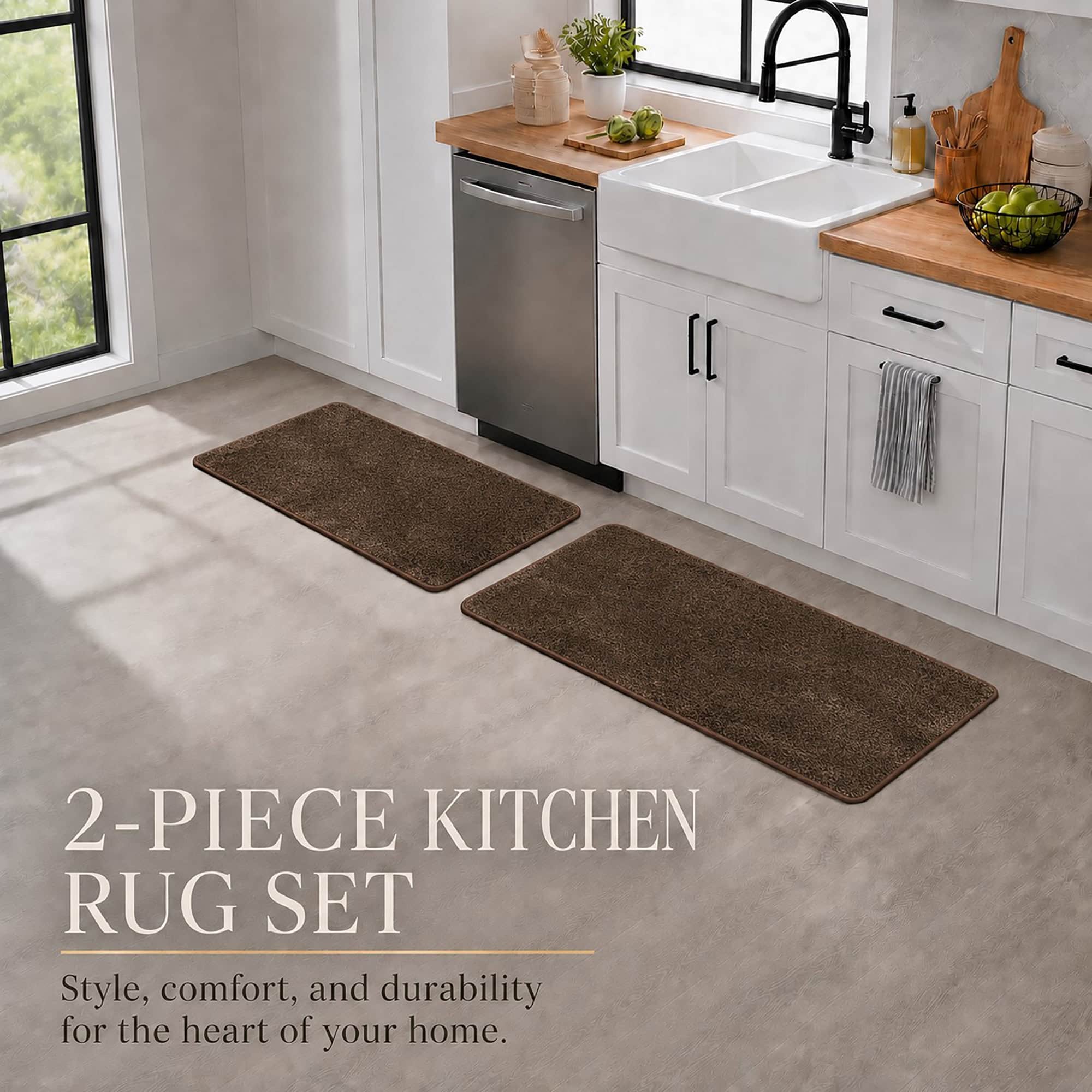 evideco-home-accessories-lot-2-tapis-cuisine-chocolat-absorbant-antid-rapant image 2