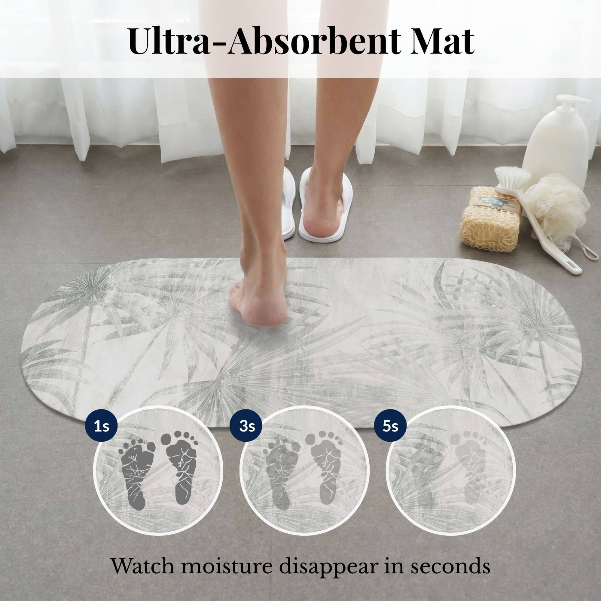 evideco-palm-breeze-tapis-salle-de-bain-gris-palmier-100x45 image 3