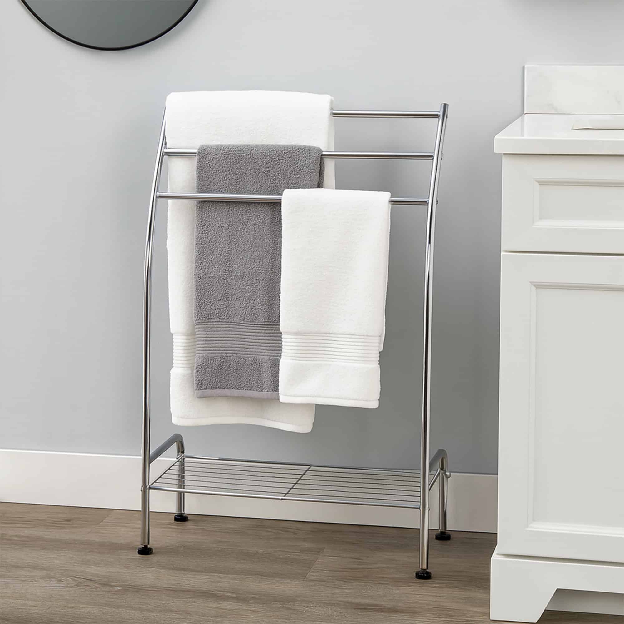 evideco-porte-serviettes-sur-pied-3-barres-chrom-avec-tag-re image 3