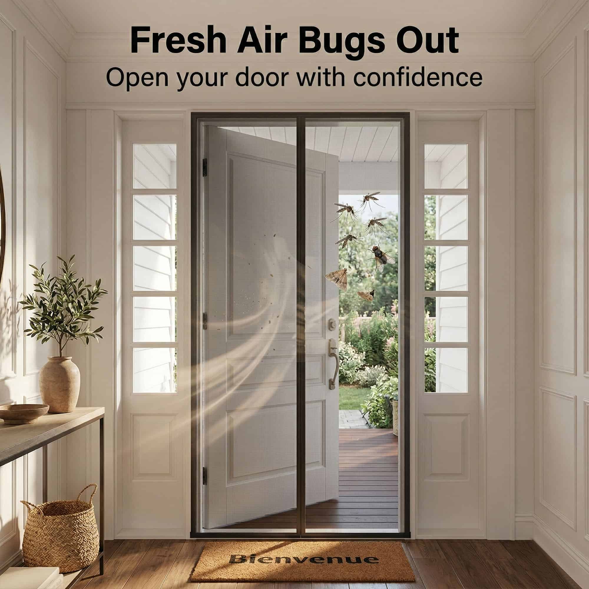 evideco-home-accessories-porte-moustiquaire-magn-tique-gris-99x221-cm image 3