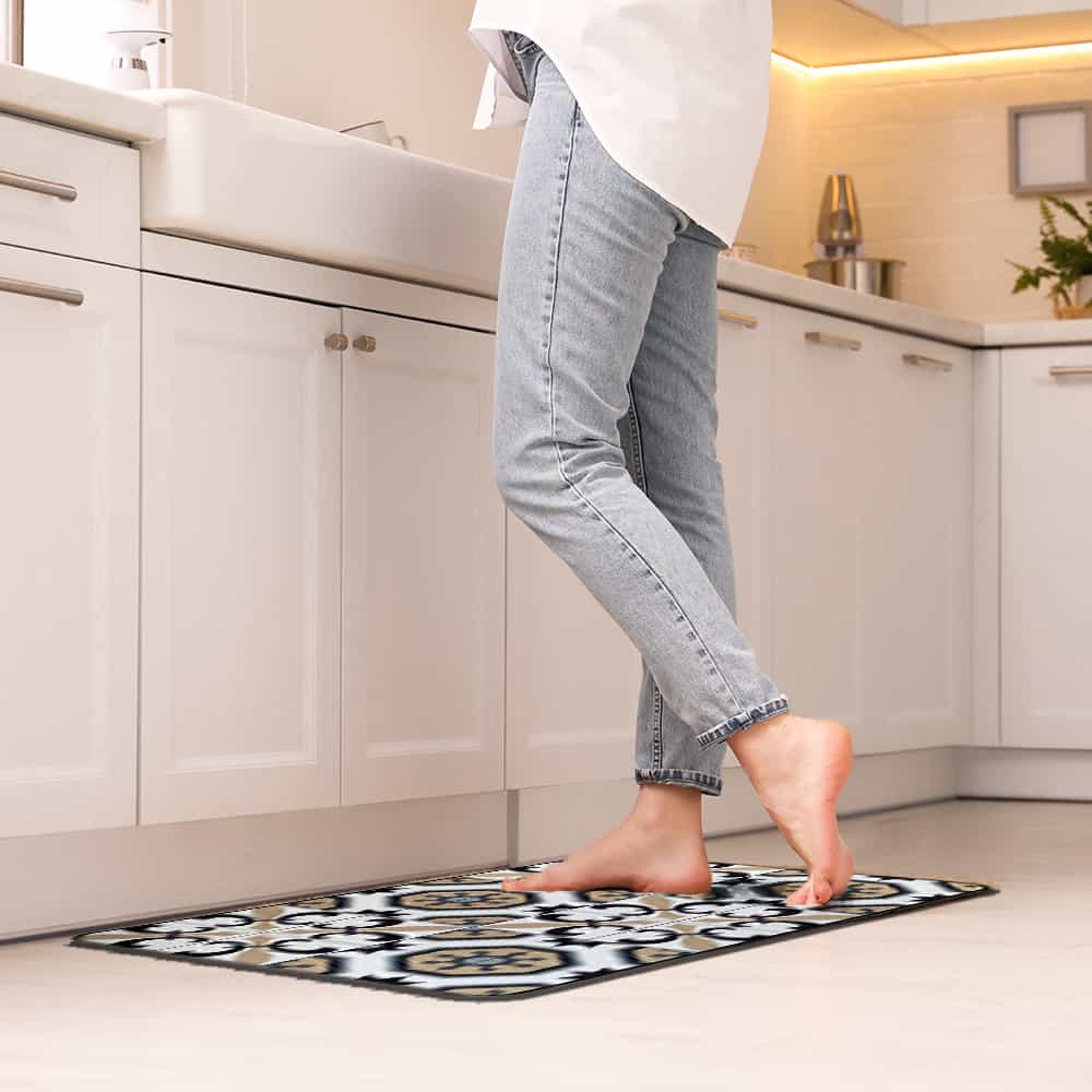 evideco-carmen-tapis-cuisine-carreaux-blanc-beige-80x50-cm image 4