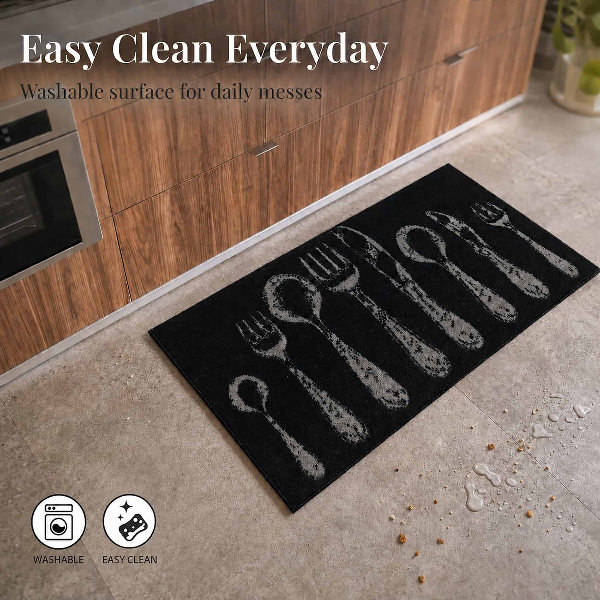evideco-home-accessories-tapis-cuisine-noir-couverts-effet-laine-81x51cm image 7