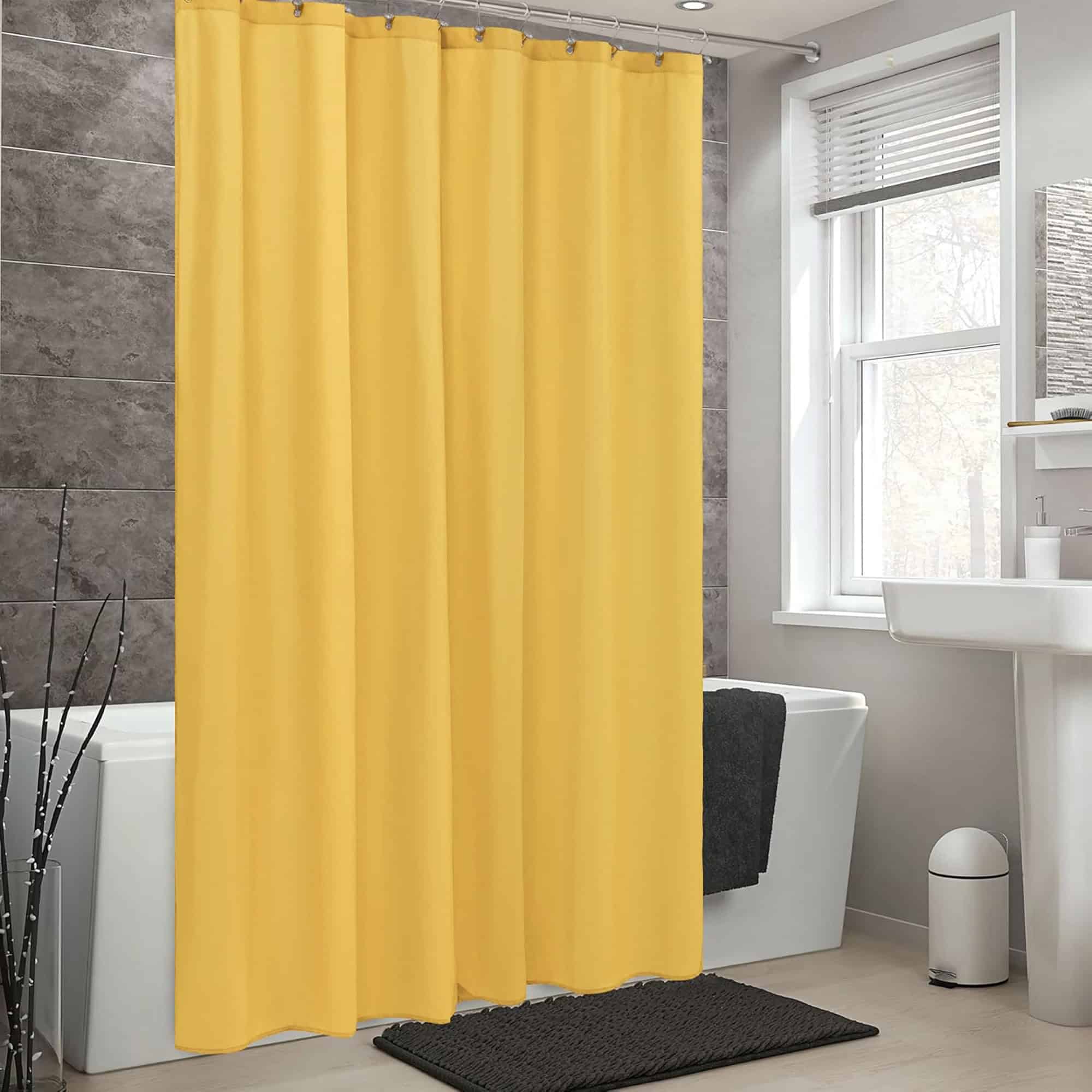 evideco-shower-accessories-rideau-douche-moutarde-71x79-peva image 6