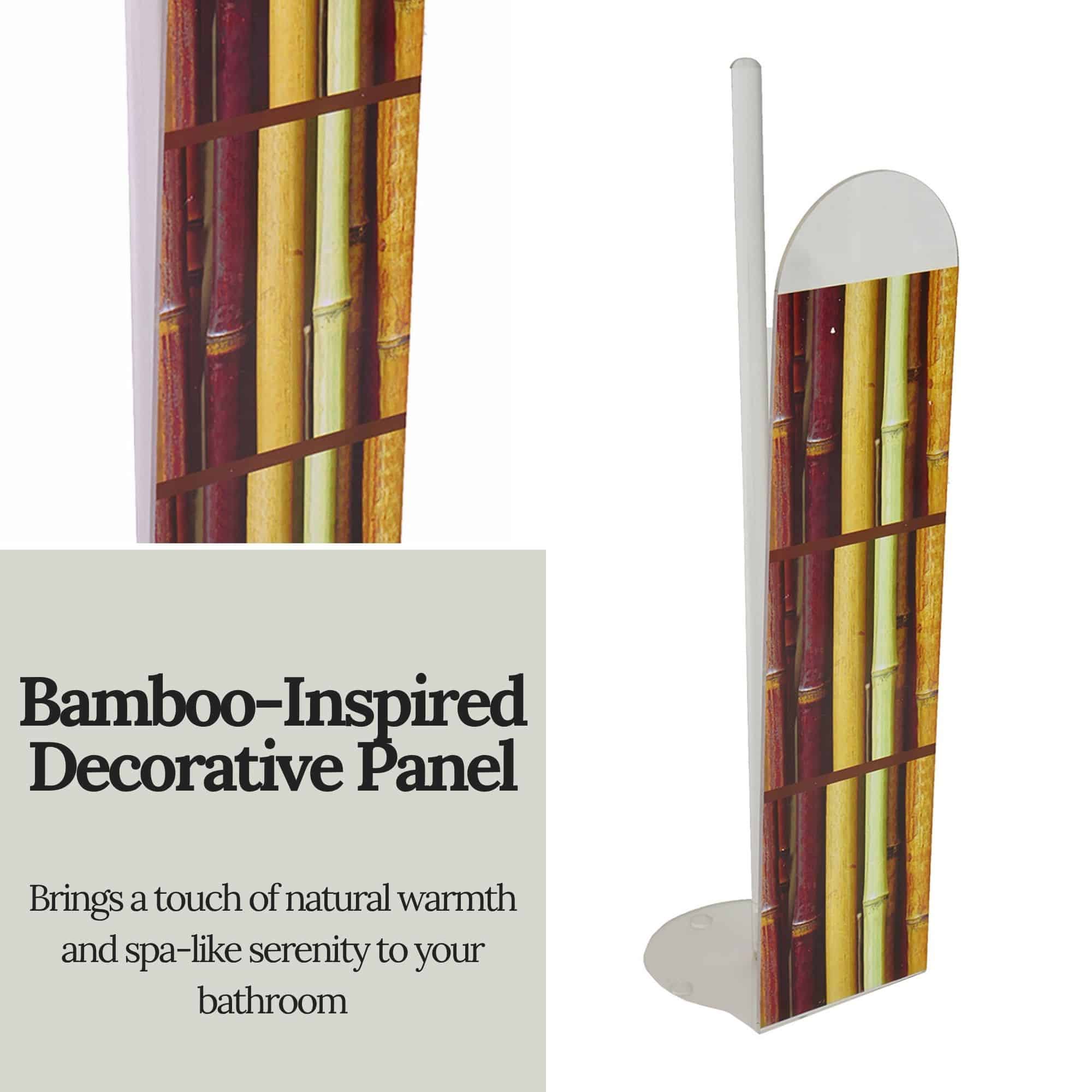 evideco-porte-papier-toilette-sur-pied-bambou-marron-4-rouleaux image 6