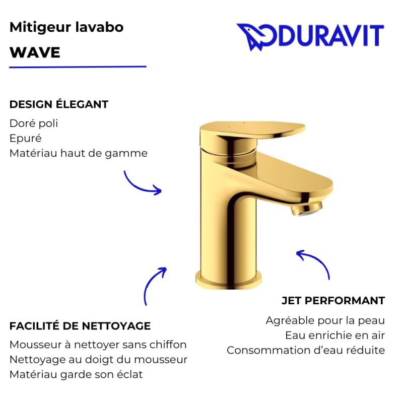 duravit-wave-wa1010002034-mitigeur-lavabo-or-poli-sans-bonde image 3