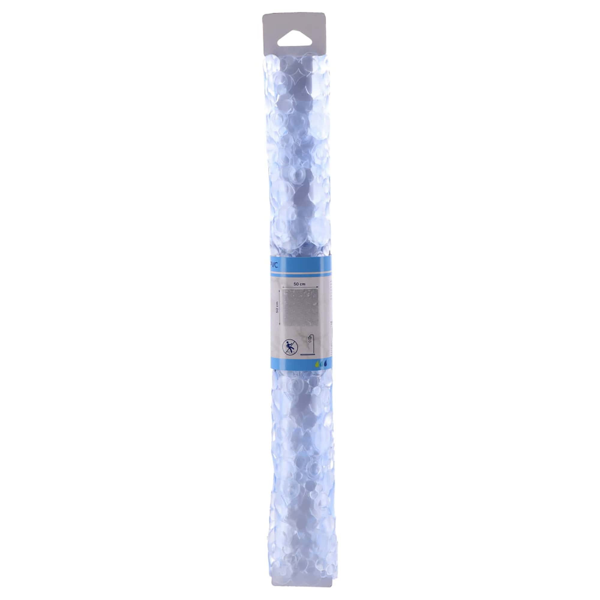 evideco-shower-accessories-tapis-douche-transparent-bulles-50x50-cm image 3