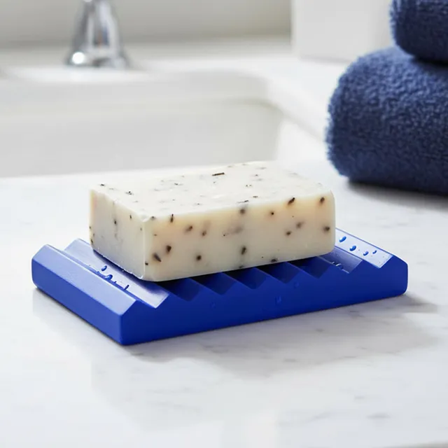 evideco-cement-porte-savon-b-ton-bleu-rainur image 1
