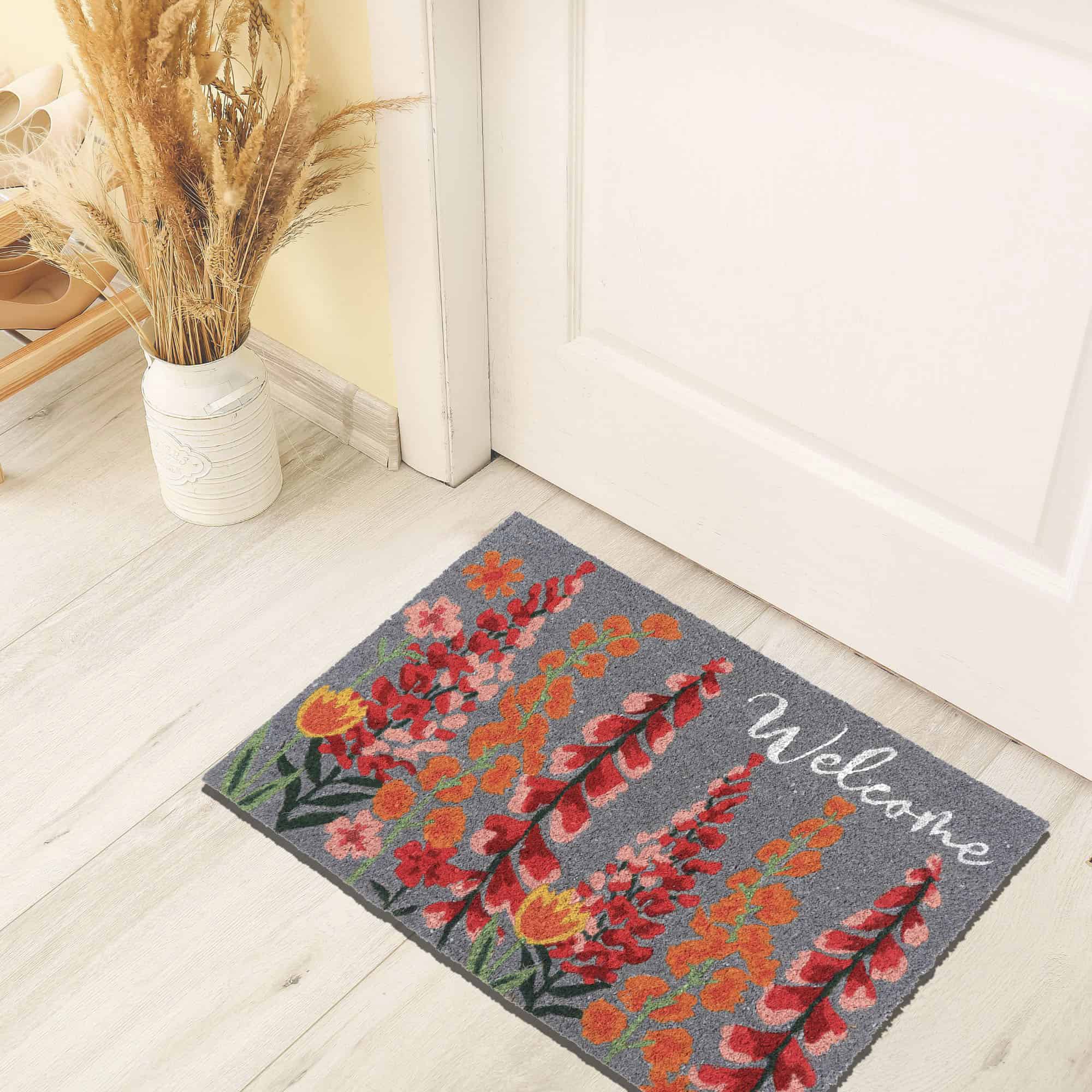 evideco-home-accessories-paillasson-coco-floral-30x18-antid-rapant image 3