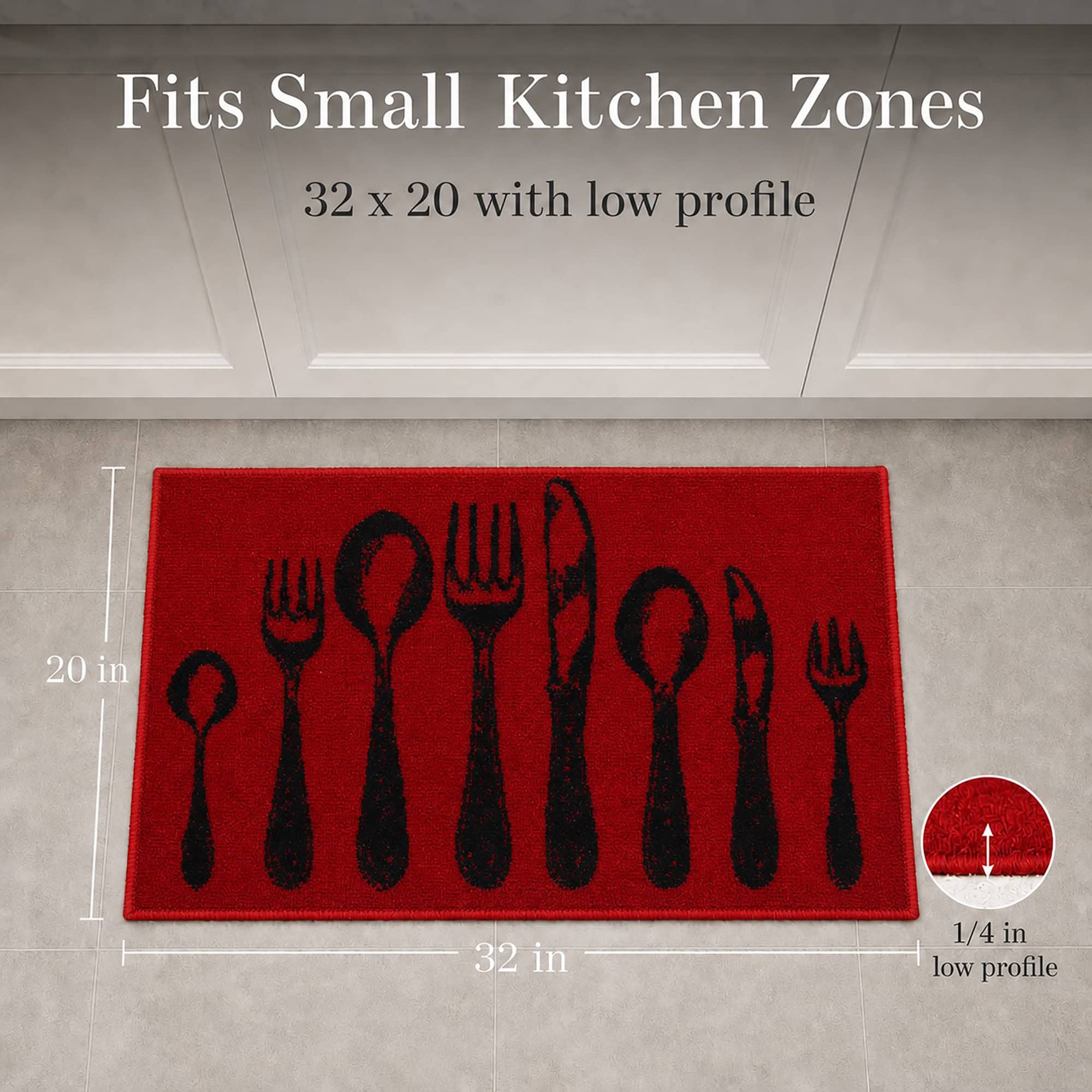 evideco-home-accessories-tapis-cuisine-rouge-couverts-81x51-cm image 3