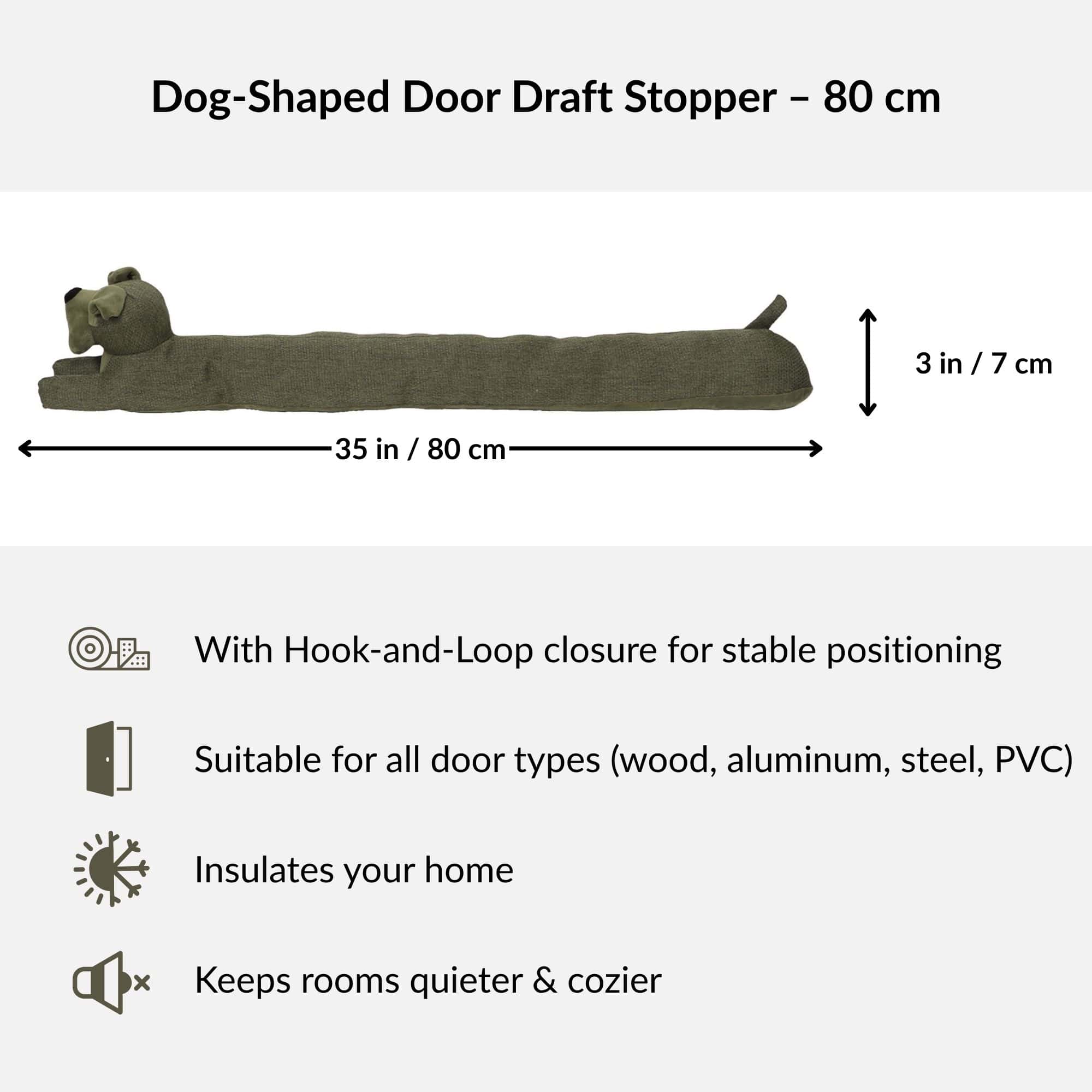 evideco-boudin-de-porte-chien-vert-mousse-90-cm-polyester image 3