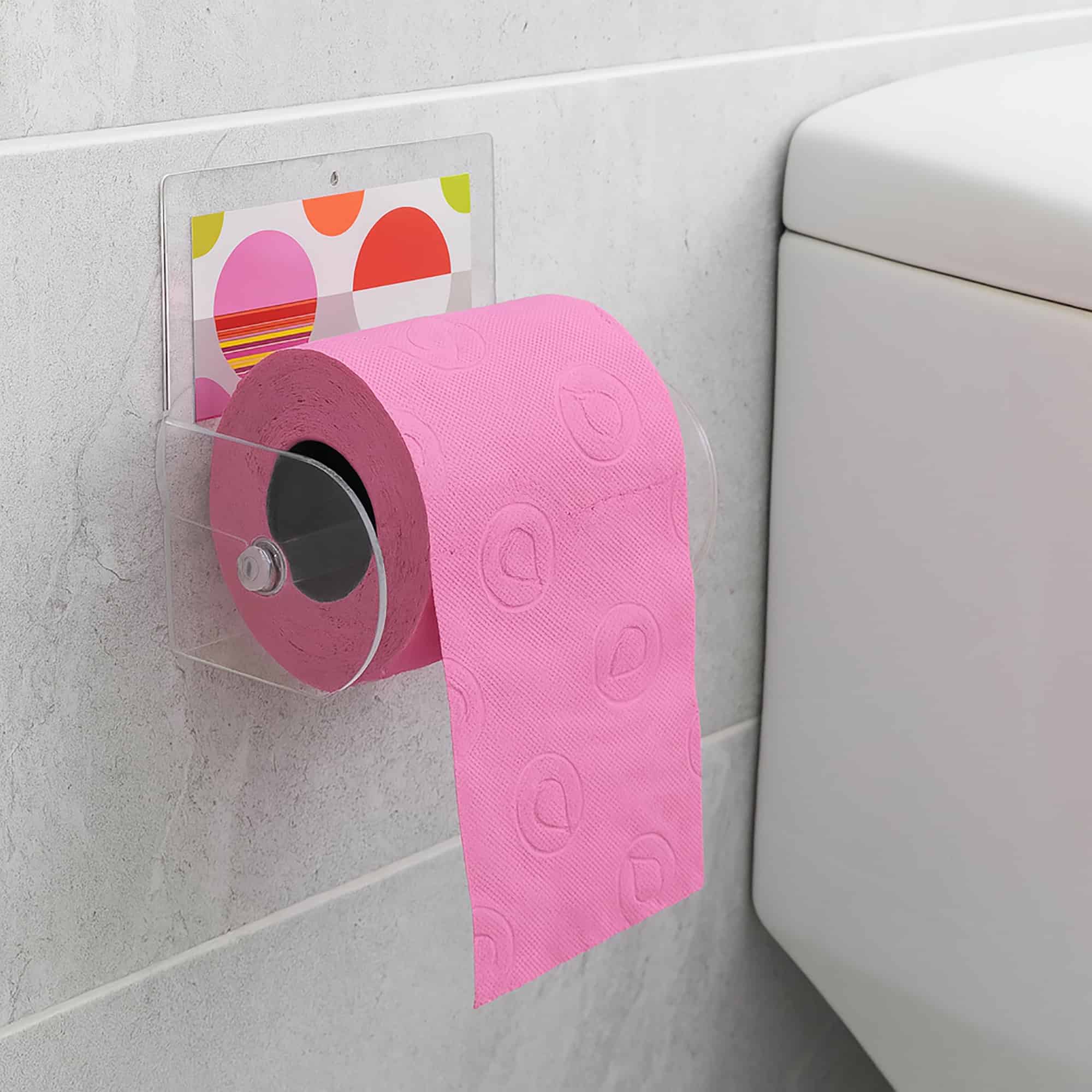 evideco-eclats-porte-papier-toilette-ventouse-multicolore image 1