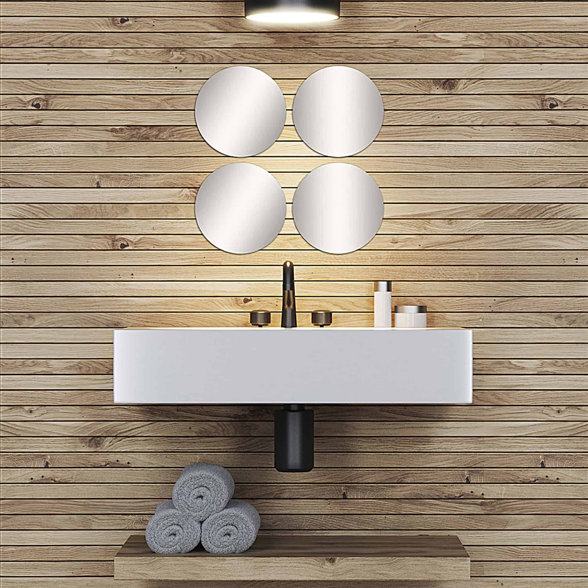 evideco-bathroom-accessories-miroir-mural-rond-adh-sif-lot-4 image 4
