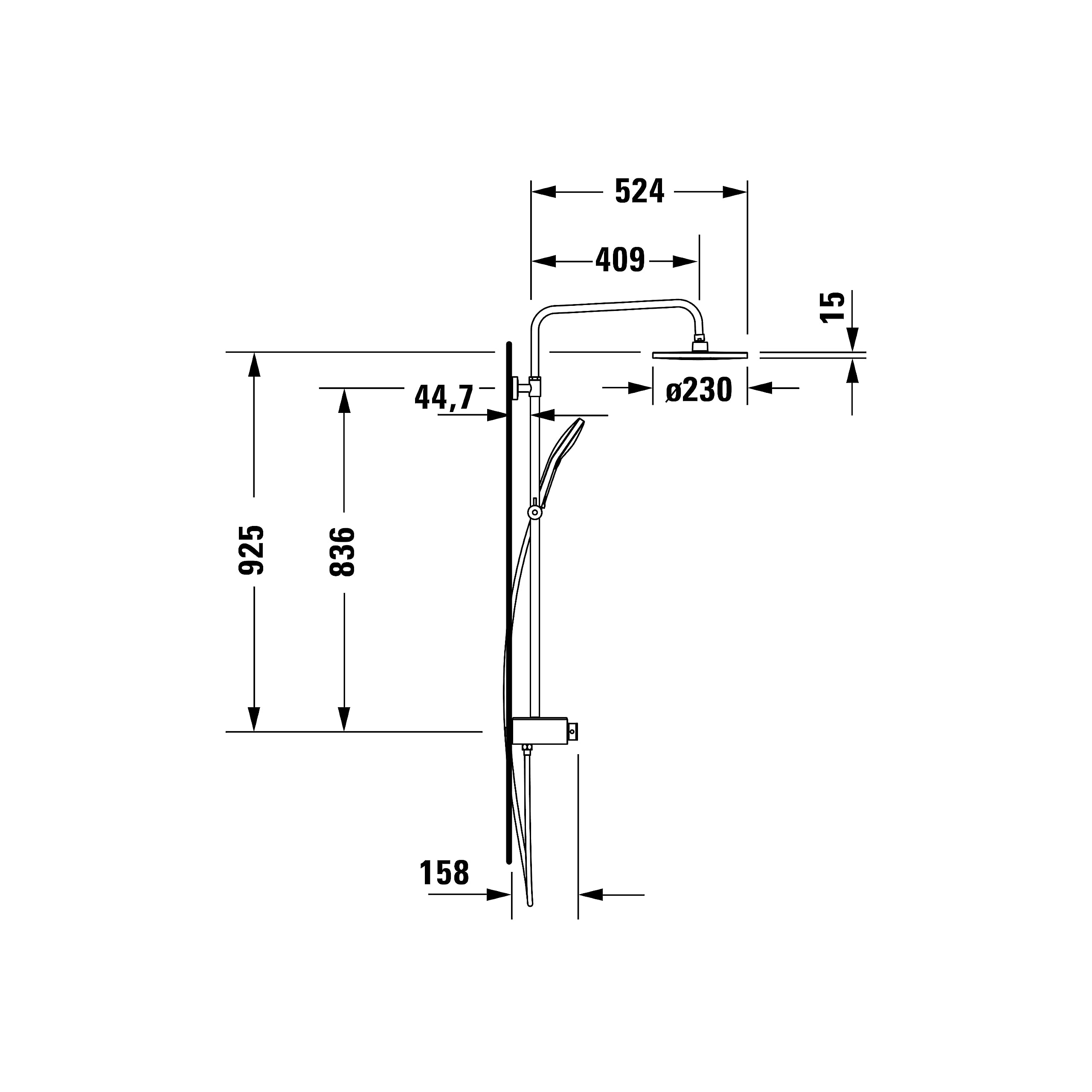 duravit-thermostatique-colonne-douche-chrome-blanc image 8