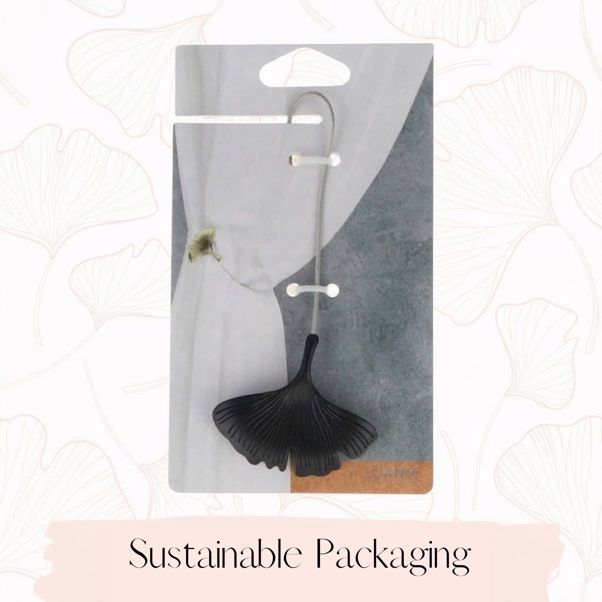 evideco-home-accessories-embrasse-rideau-magn-tique-noir-ginkgo-lot-2 image 7