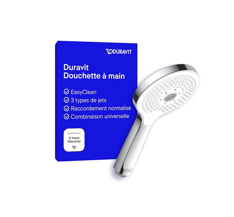 duravit-universal-pommeau-de-douche-3-jets-chrom-blanc image 1