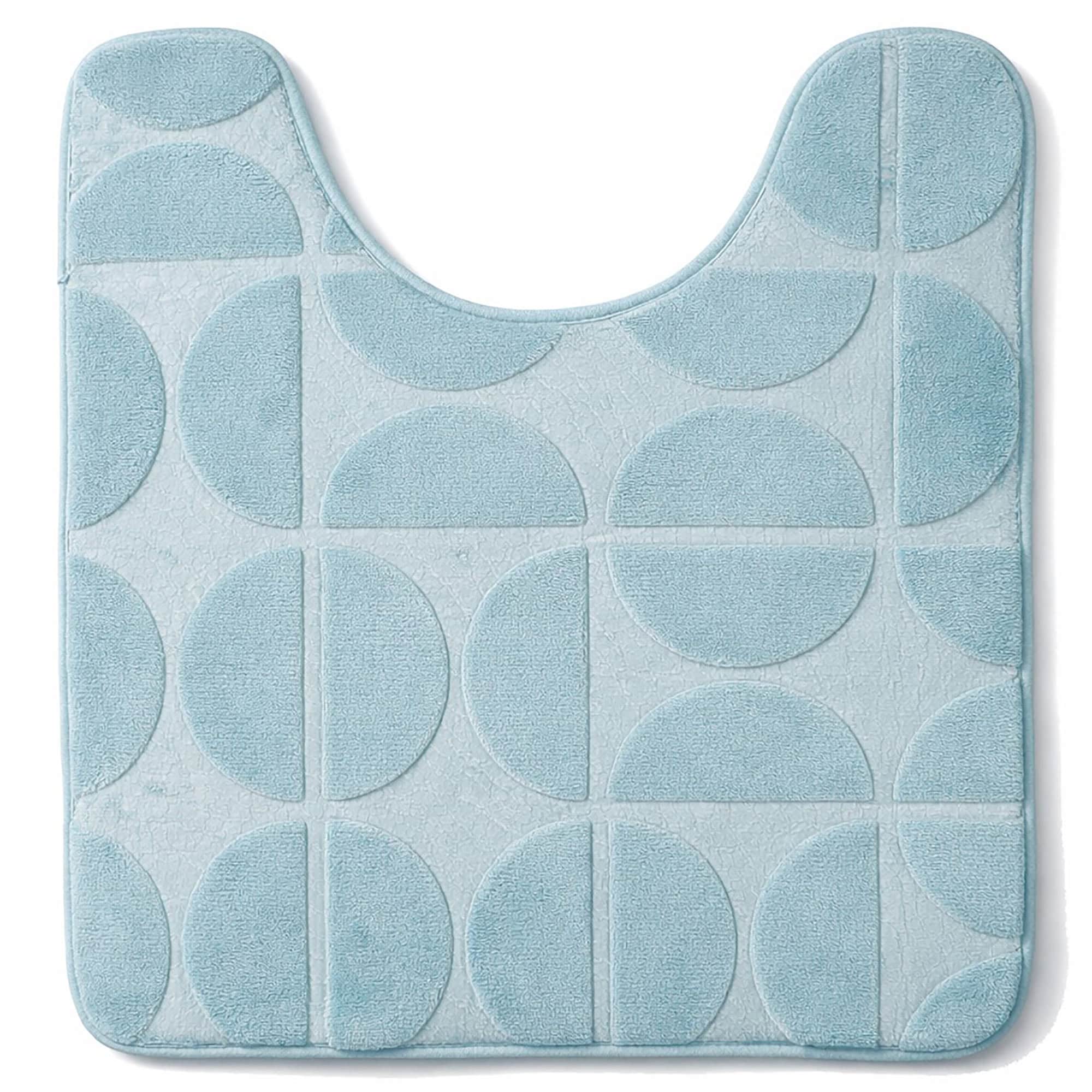 evideco-demi-lune-tapis-wc-contour-mousse-bleu-clair-50x45 image 8