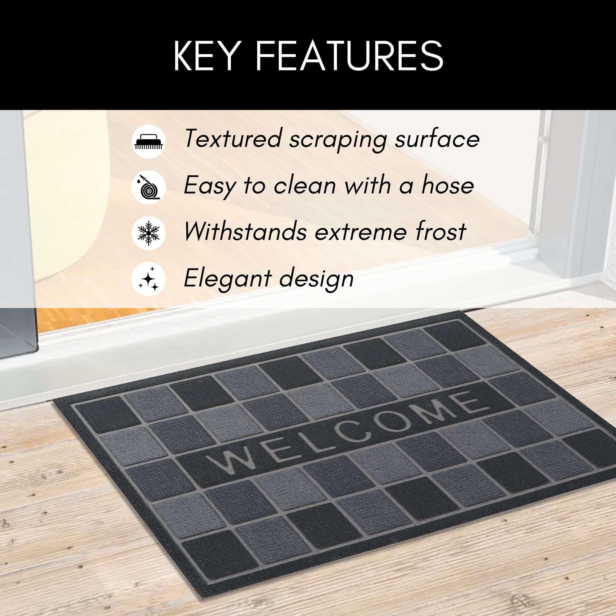 evideco-home-accessories-tapis-caoutchouc-welcome-gris-30x17 image 6